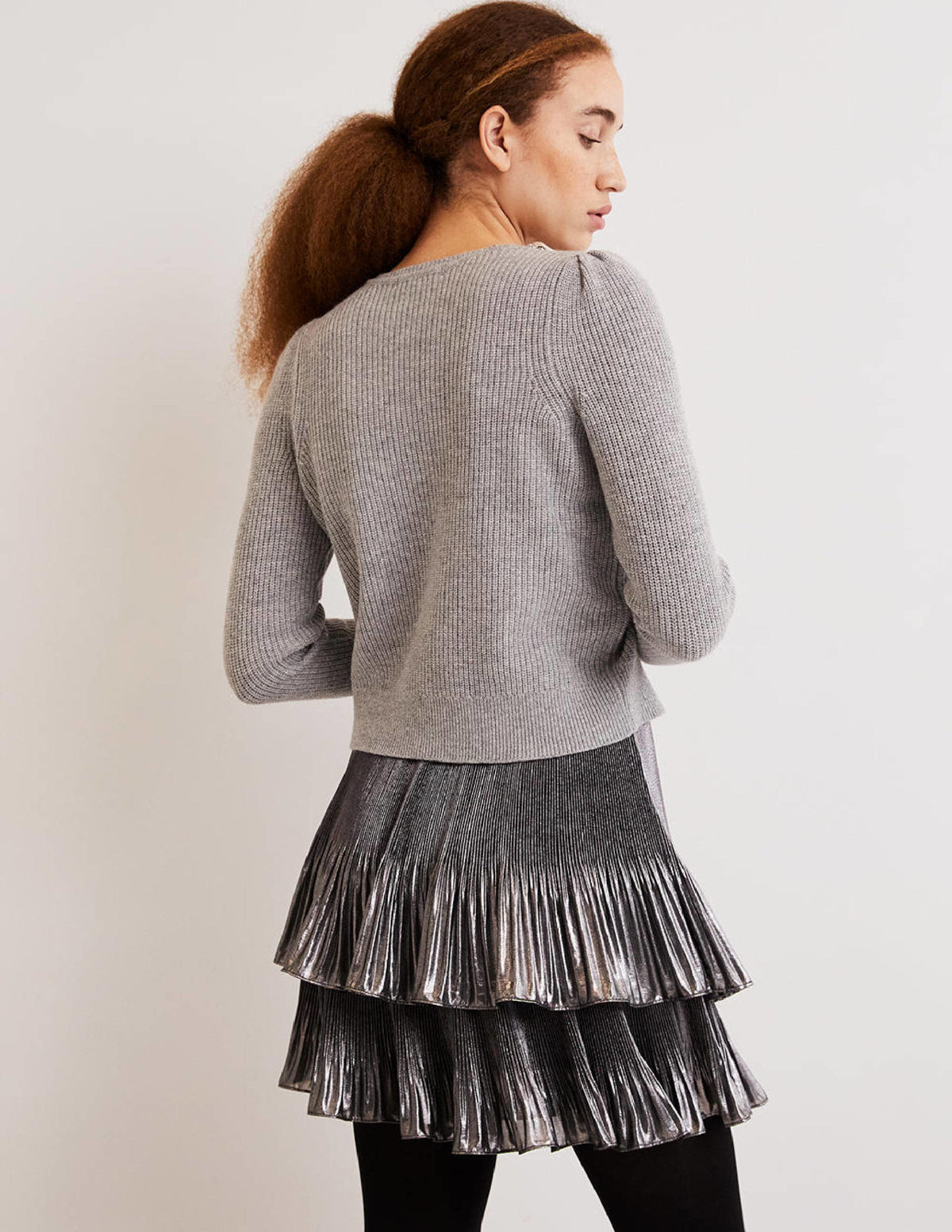 Embellished Stitch Sweater-Grey, Embellished Collar-4