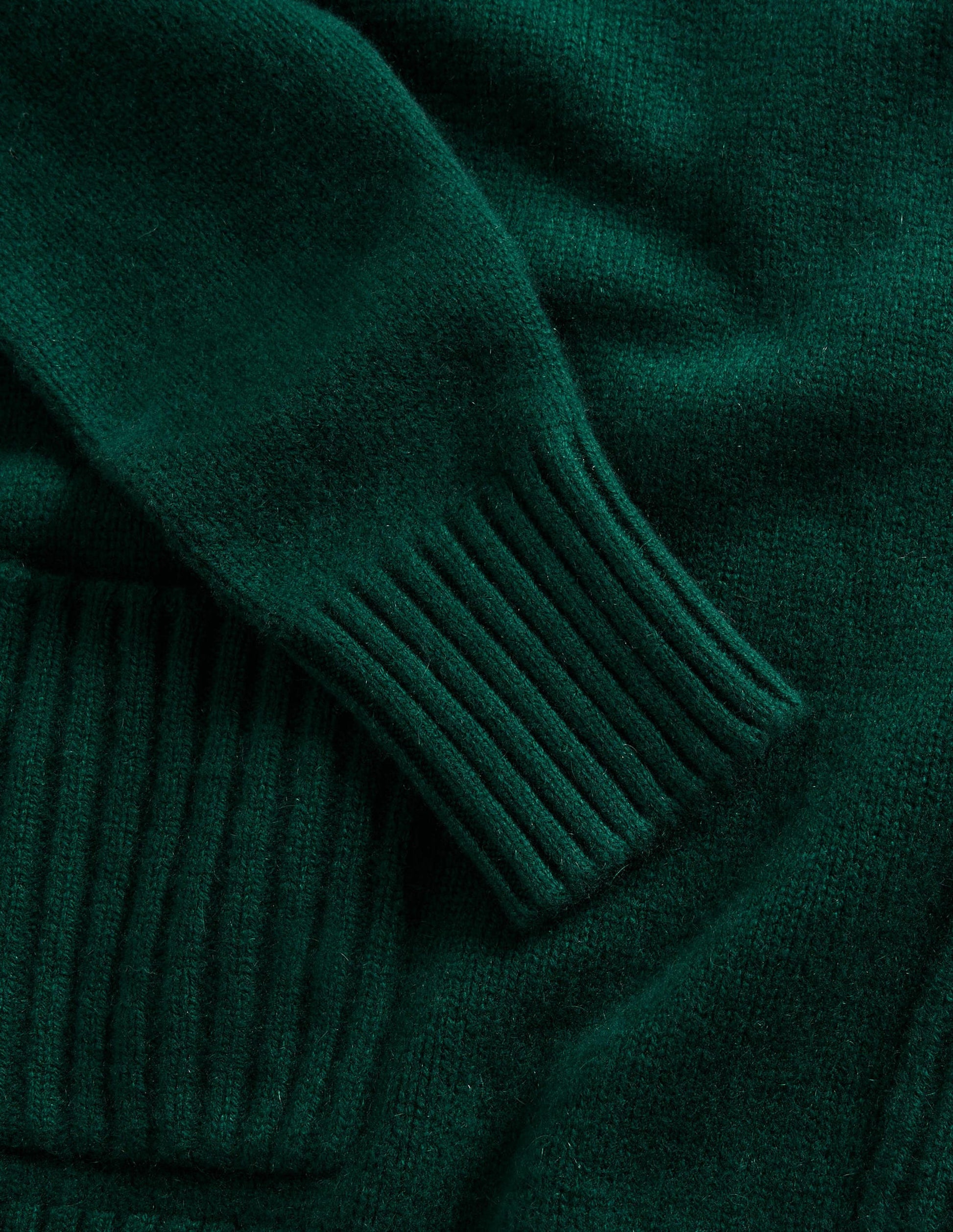 Cashmere High Neck Sweater-Trekking Green-7