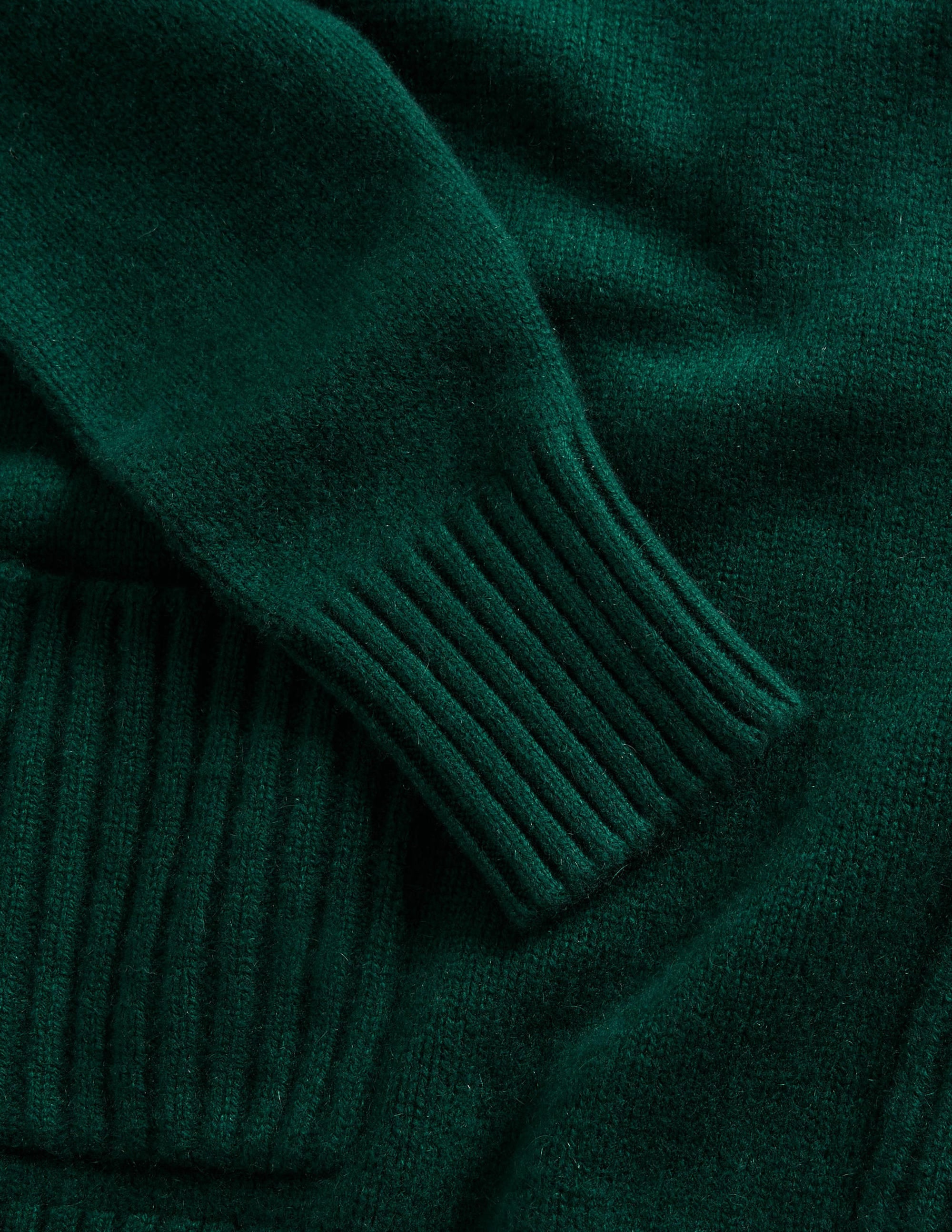 Cashmere High Neck Sweater-Trekking Green - Image 7
