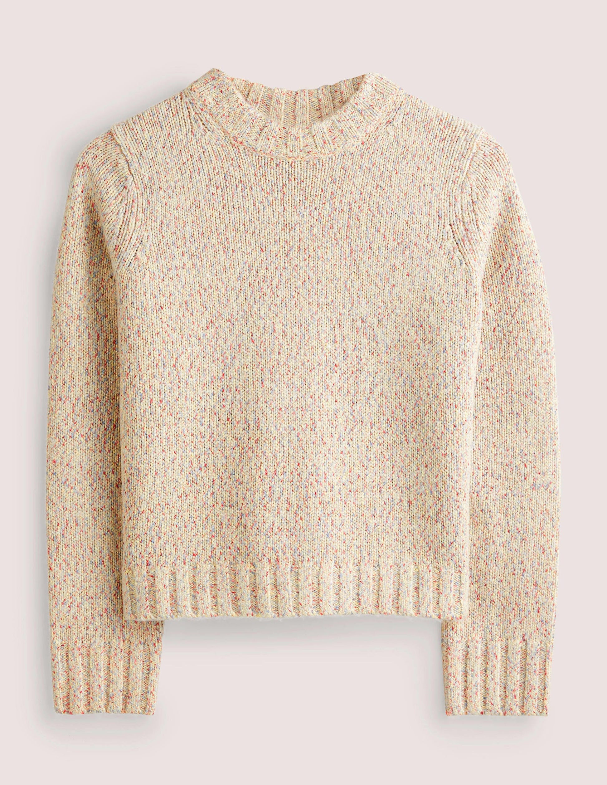Speckled Fluffy Sweater-Ivory-6