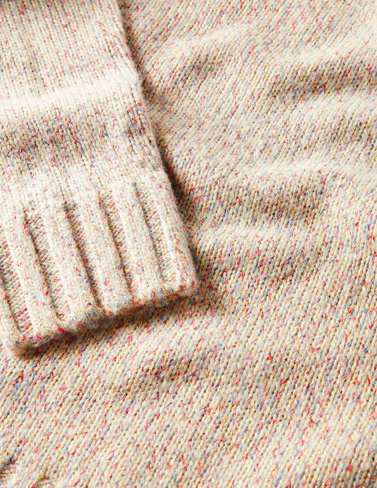 Speckled Fluffy Sweater-Ivory-7