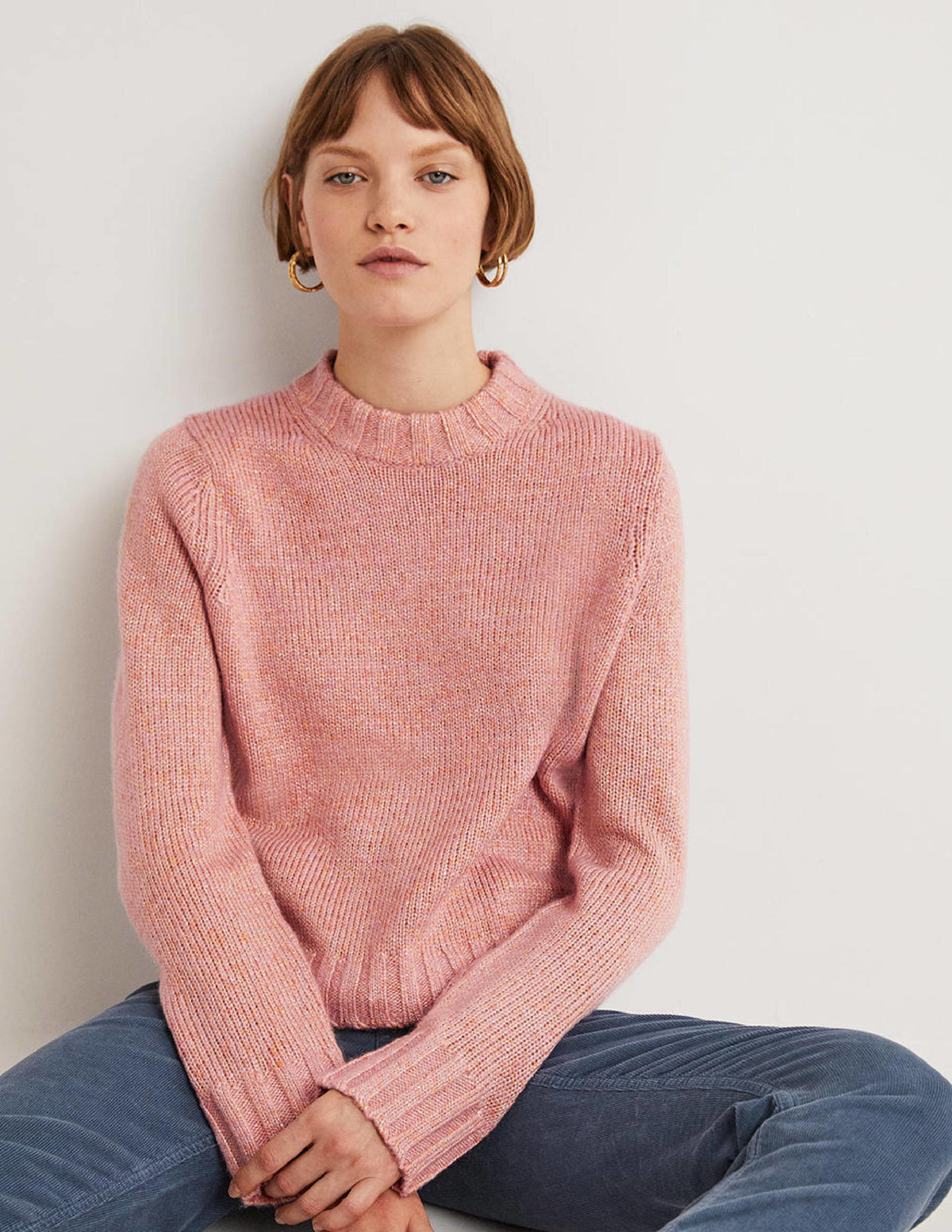 Speckled Fluffy Sweater-Pink Frosting-4