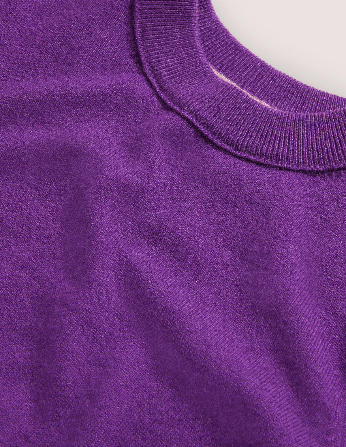 Cashmere Puff Shoulder Sweater-Imperial Purple - Image 8