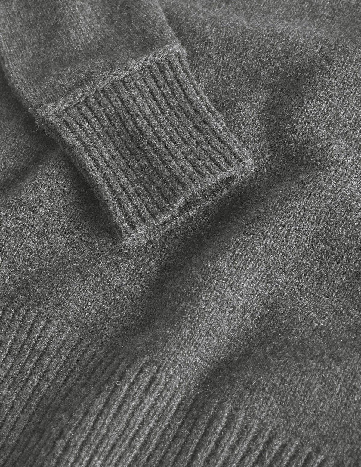Lofty Cashmere Sweater-Charcoal Melange - Image 7
