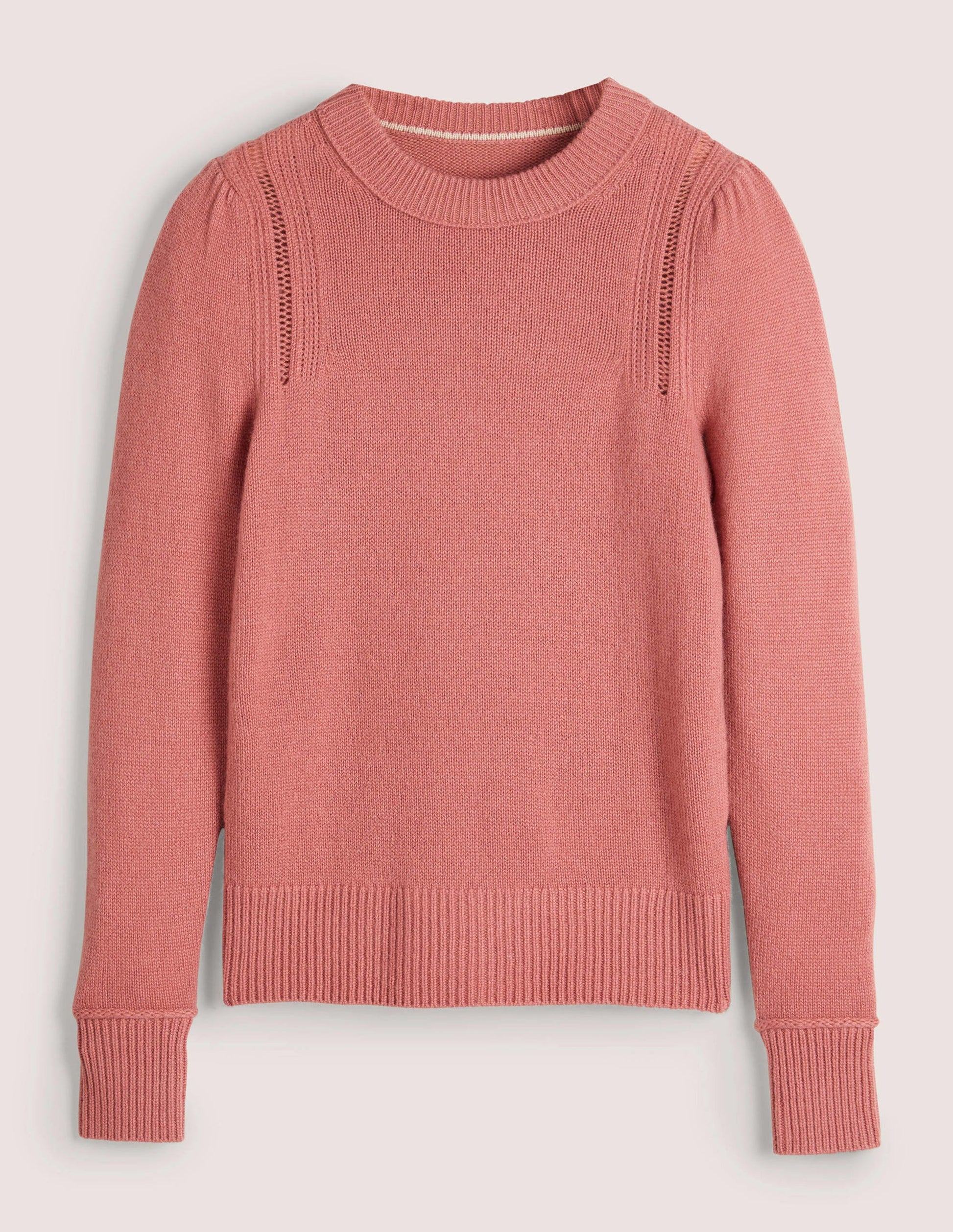 Lofty Cashmere Sweater-Dusty Red Melange-6