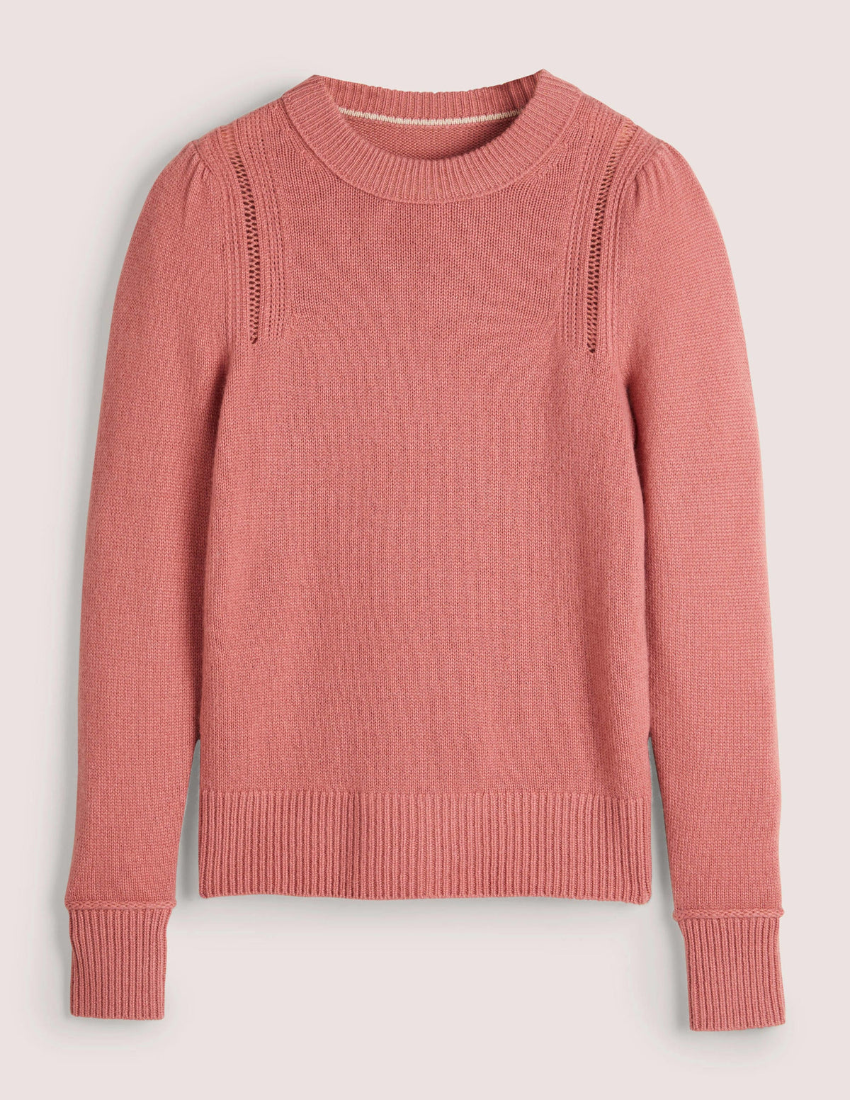 Lofty Cashmere Sweater-Dusty Red Melange - Image 6