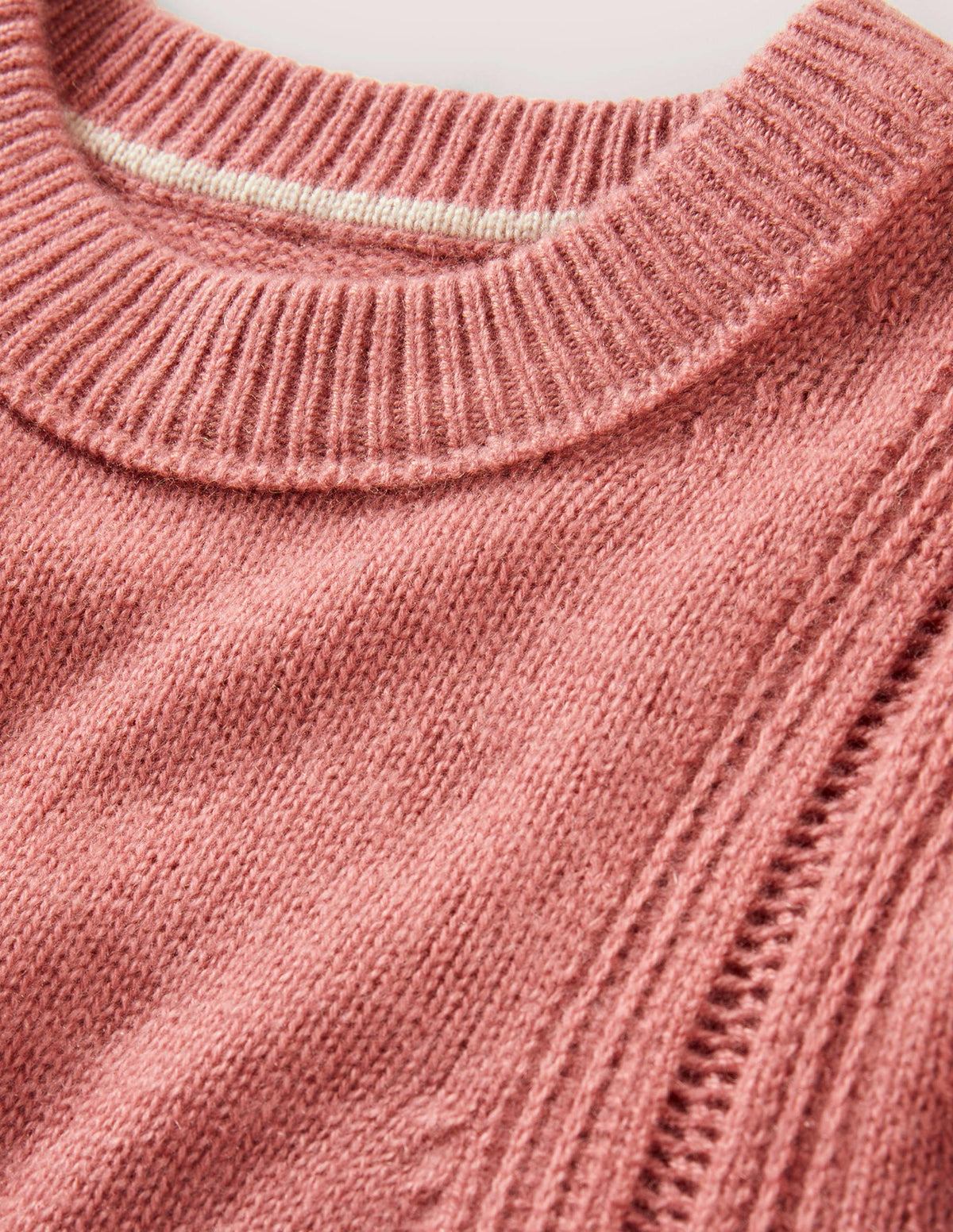 Lofty Cashmere Sweater-Dusty Red Melange-7