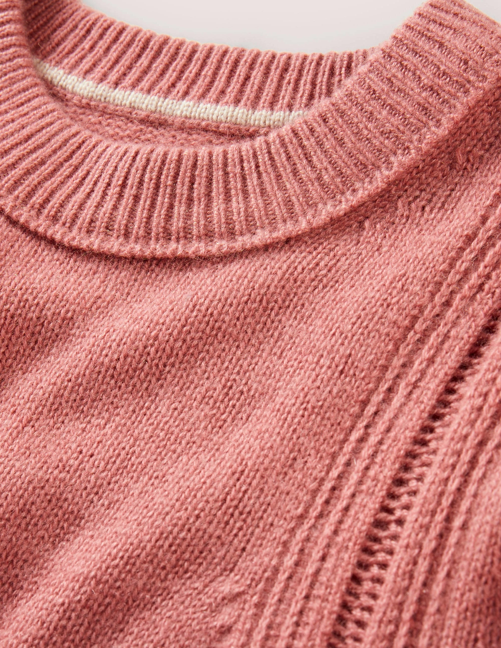 Lofty Cashmere Sweater-Dusty Red Melange - Image 7