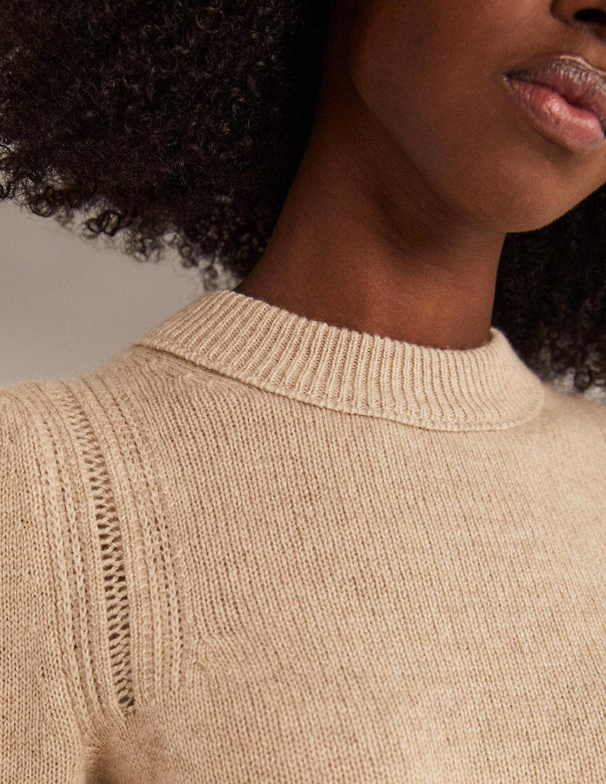 Lofty Cashmere Sweater-Chinchilla Melange - Image 2