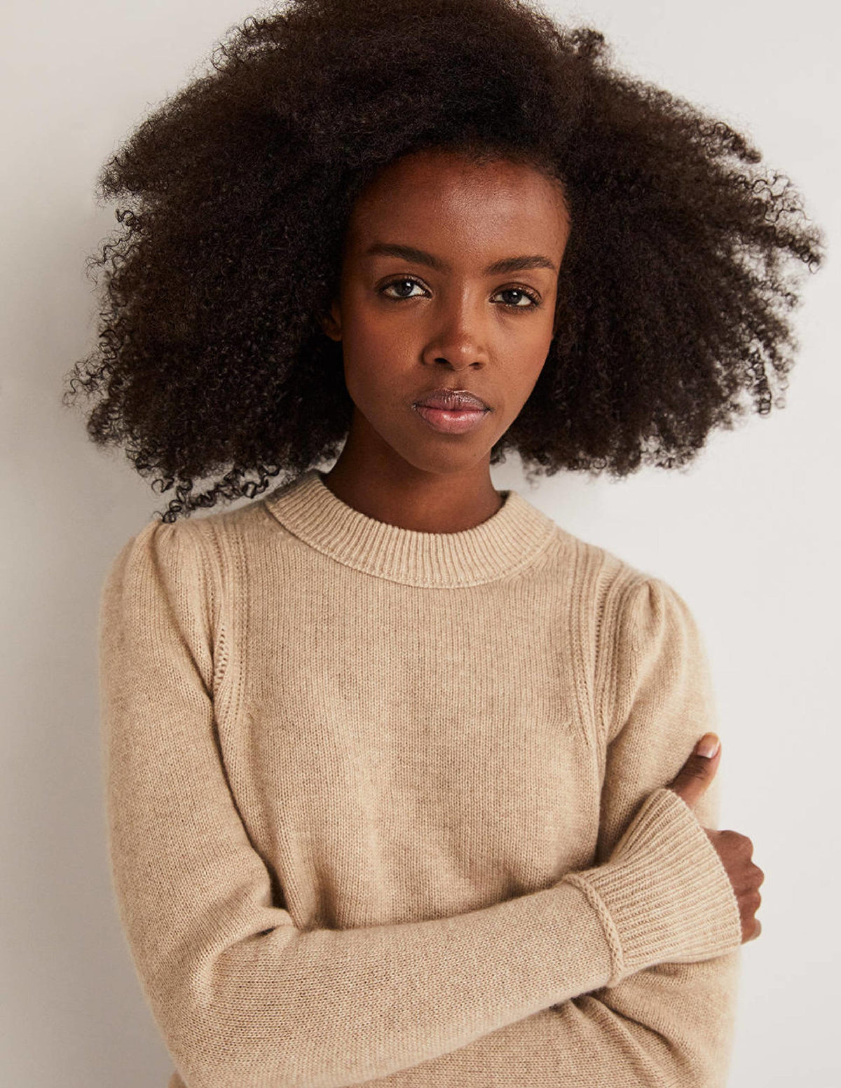 Lofty Cashmere Sweater-Chinchilla Melange - Image 4