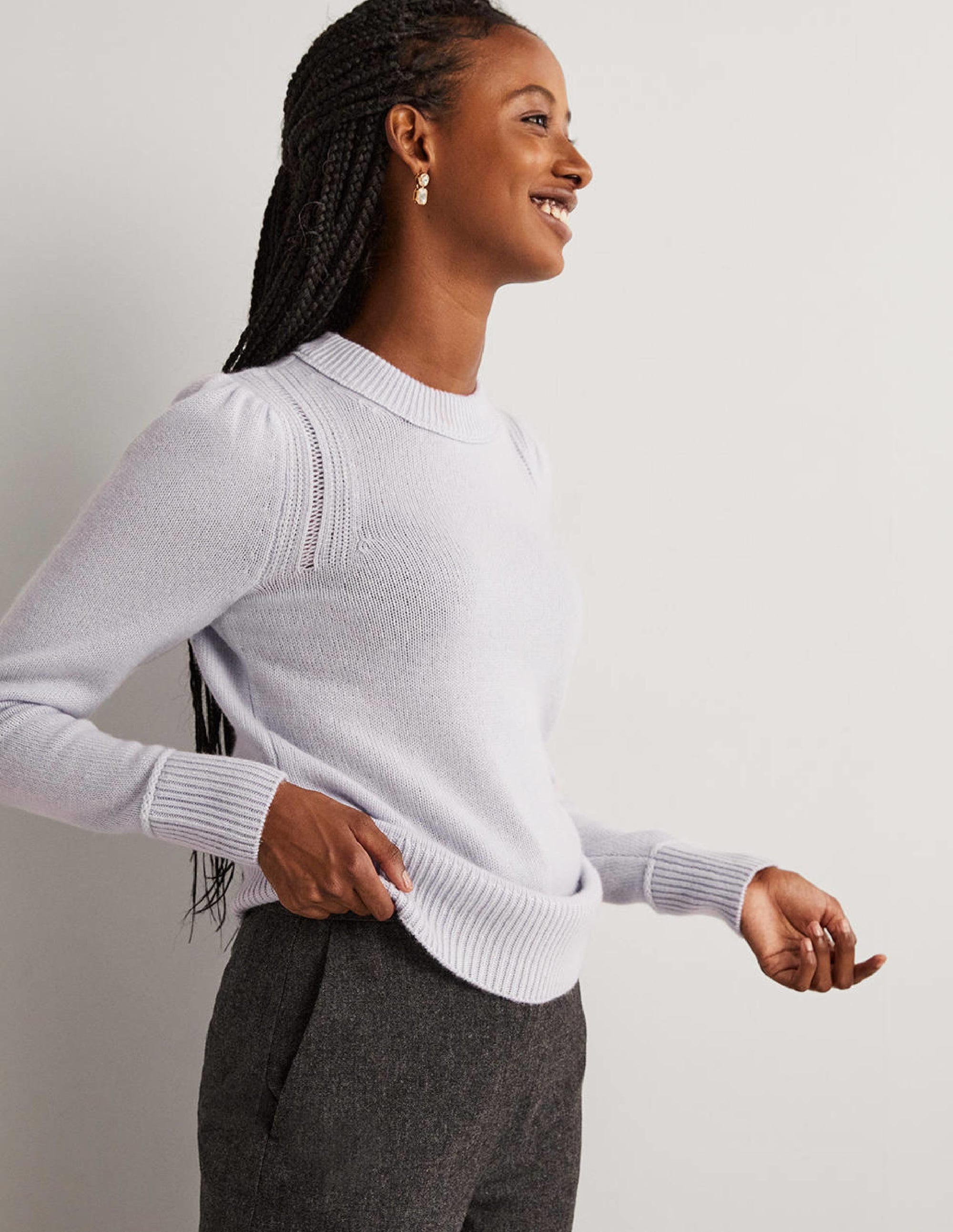 Lofty Cashmere Sweater-Skylight Blue - Image 4