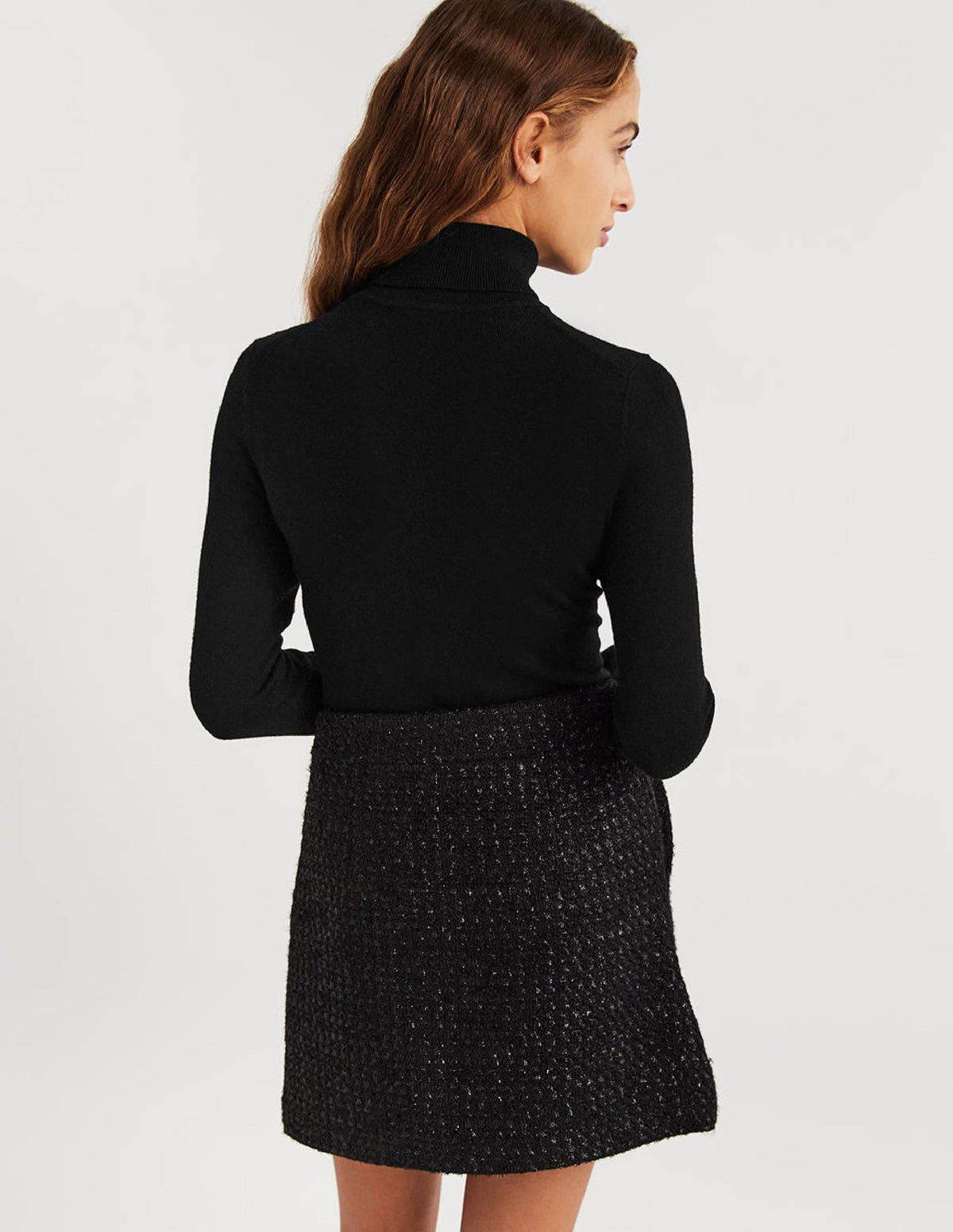 Merino Roll Neck-Black - Image 3