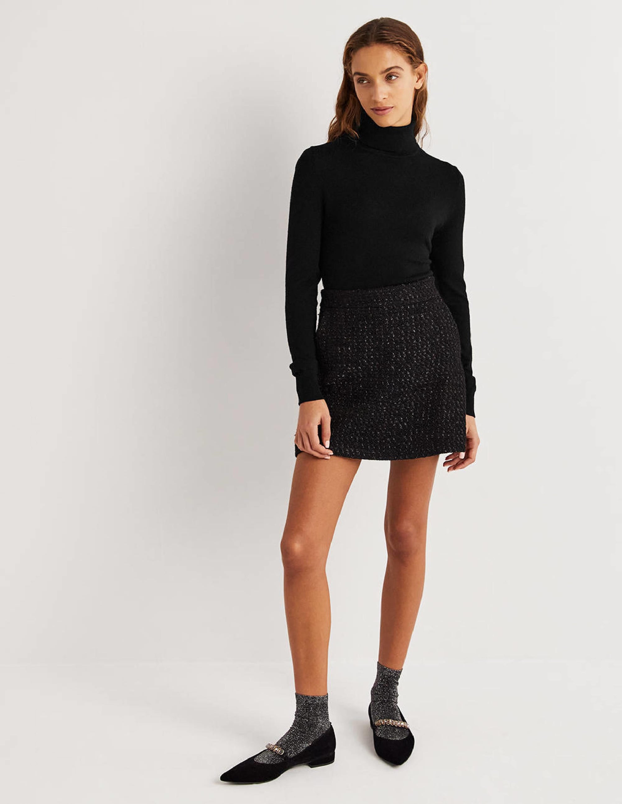 Merino Roll Neck-Black - Image 5