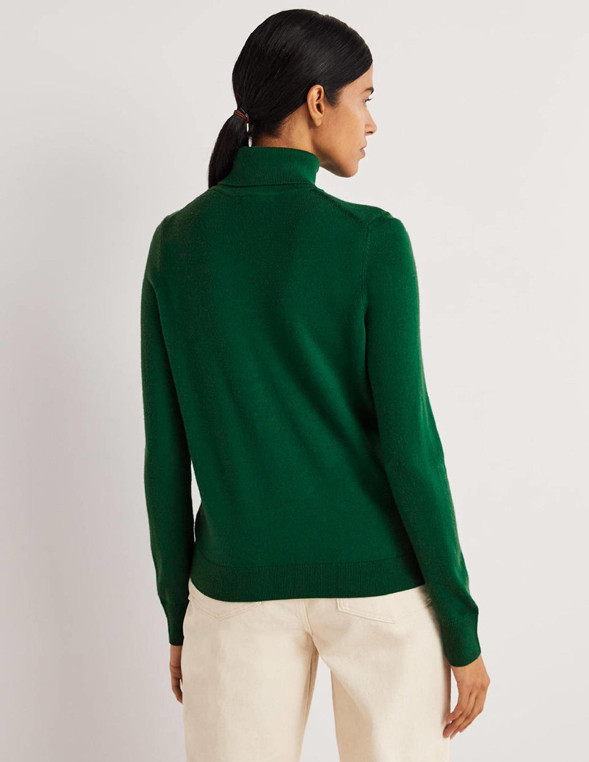 Merino Roll Neck-Trekking Green-4