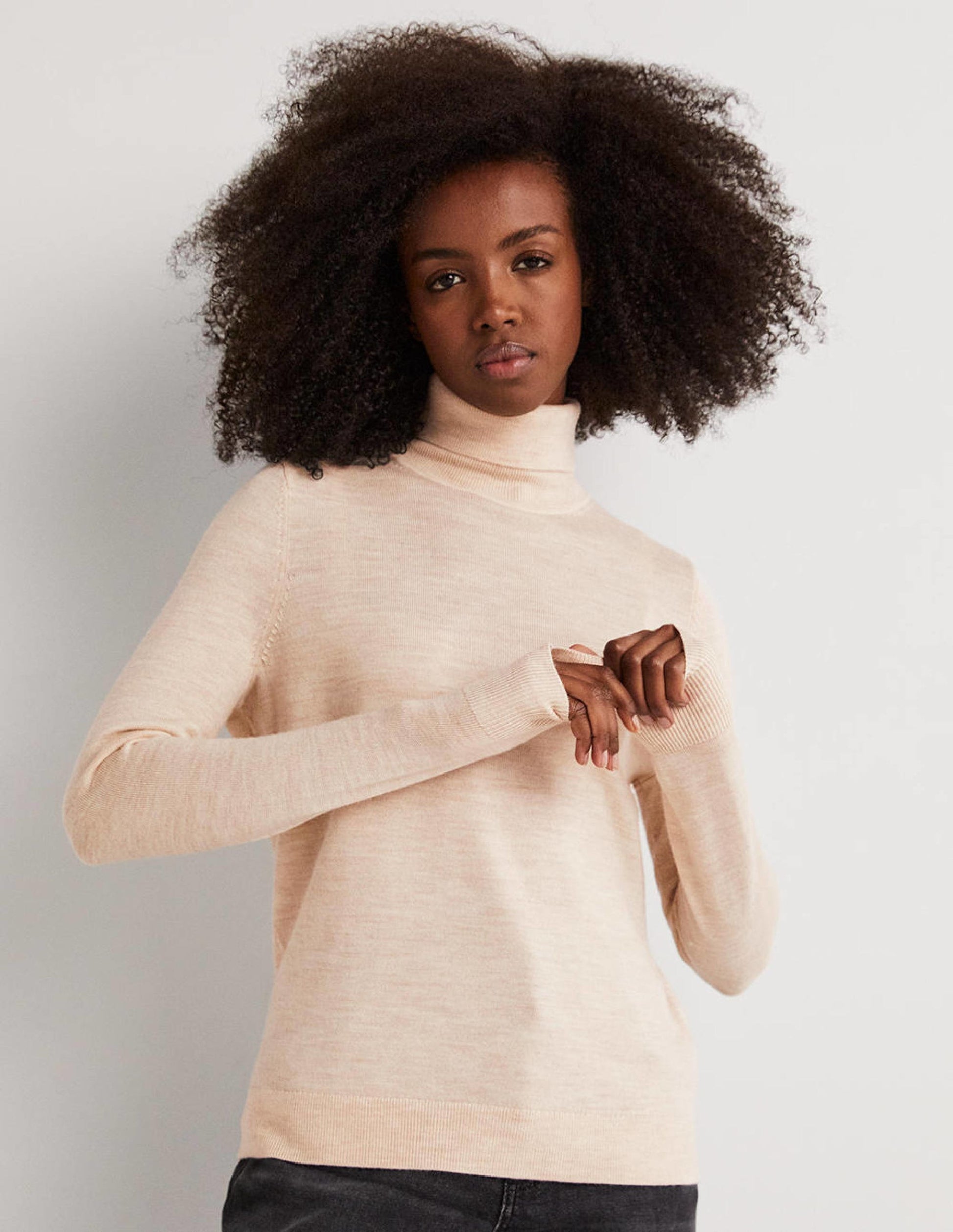 Merino Roll Neck-Oatmeal Melange-5