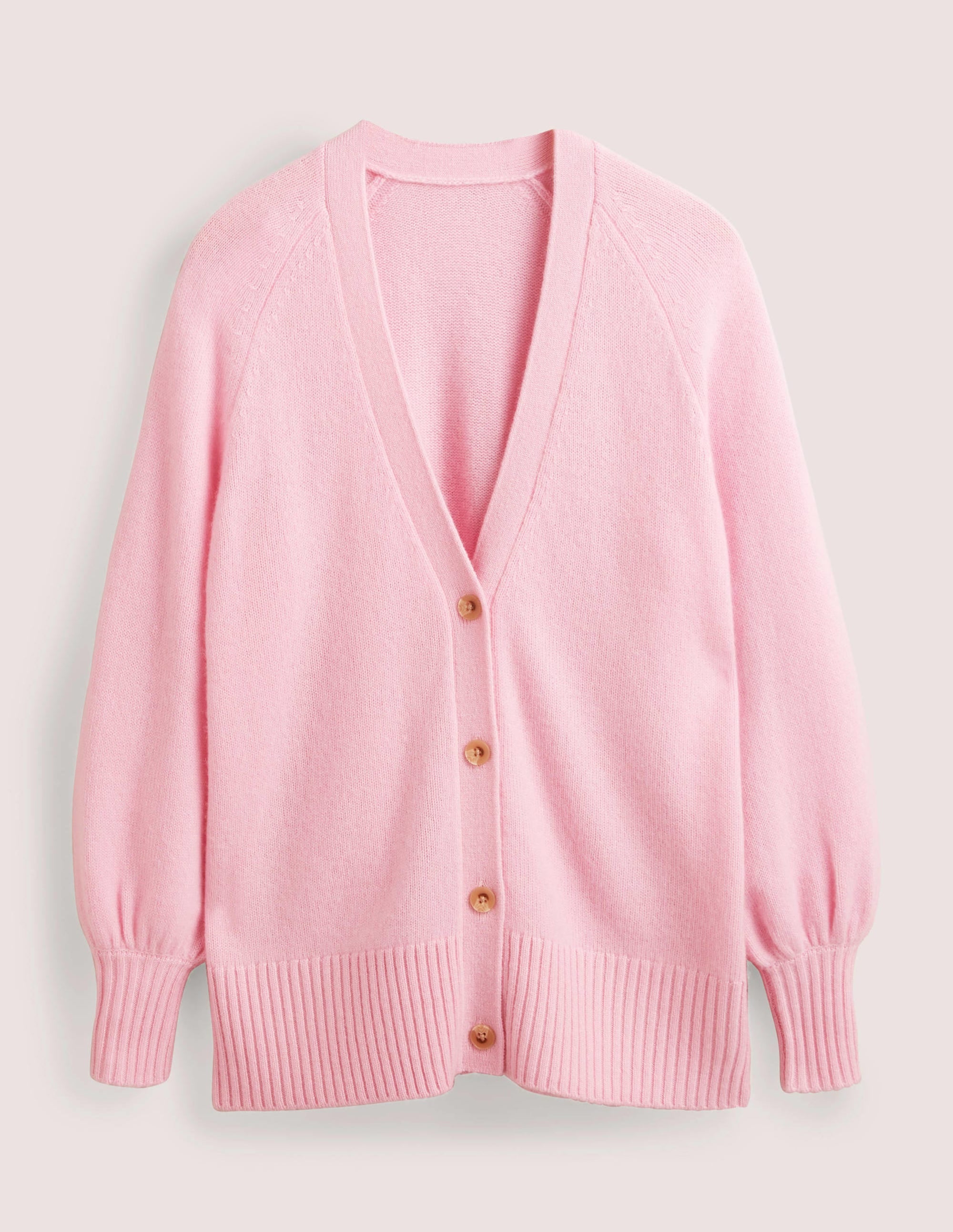 Long Cashmere Cardigan-Cameo Pink - Image 6