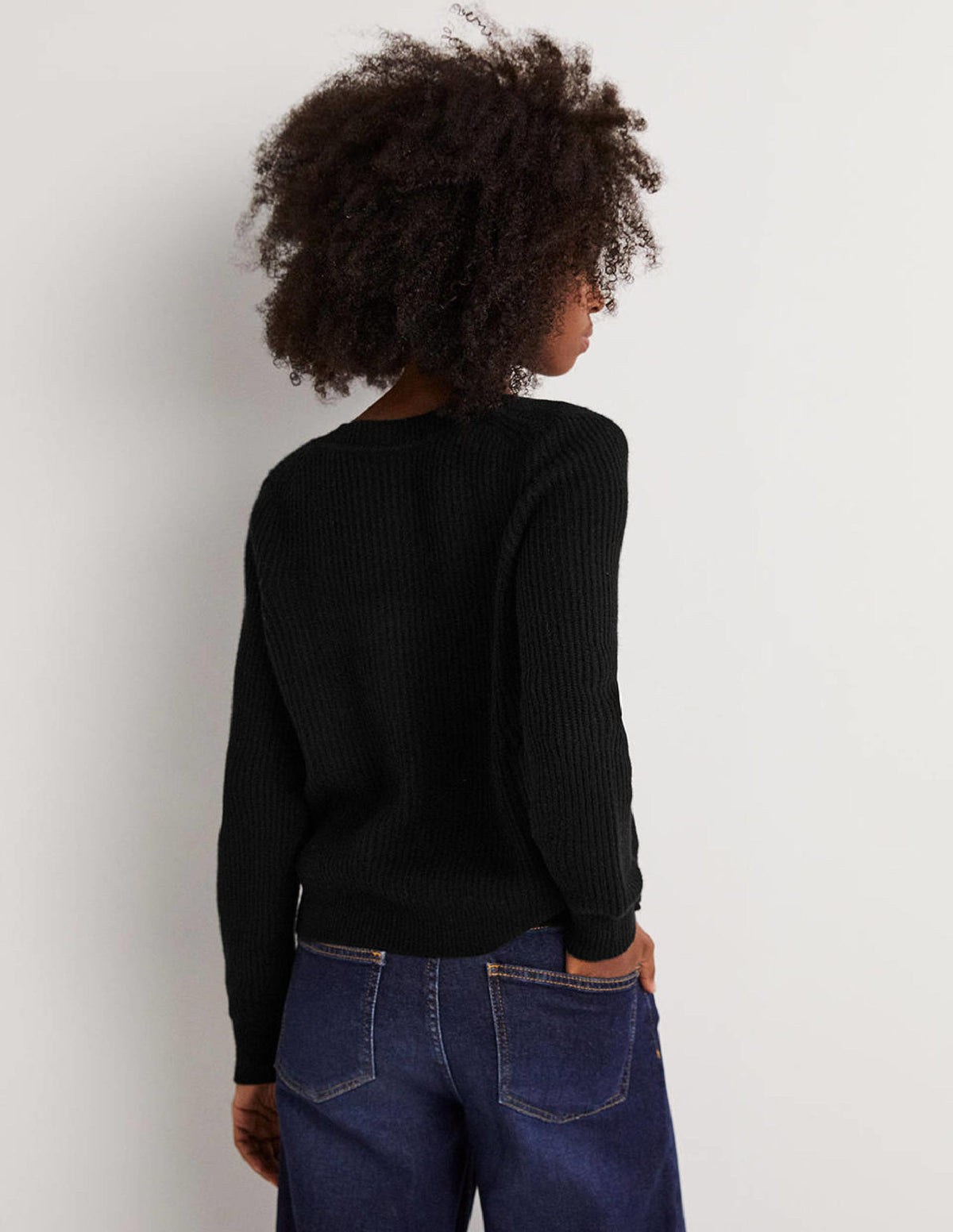 Cashmere Scoop Neck Sweater-Black-3
