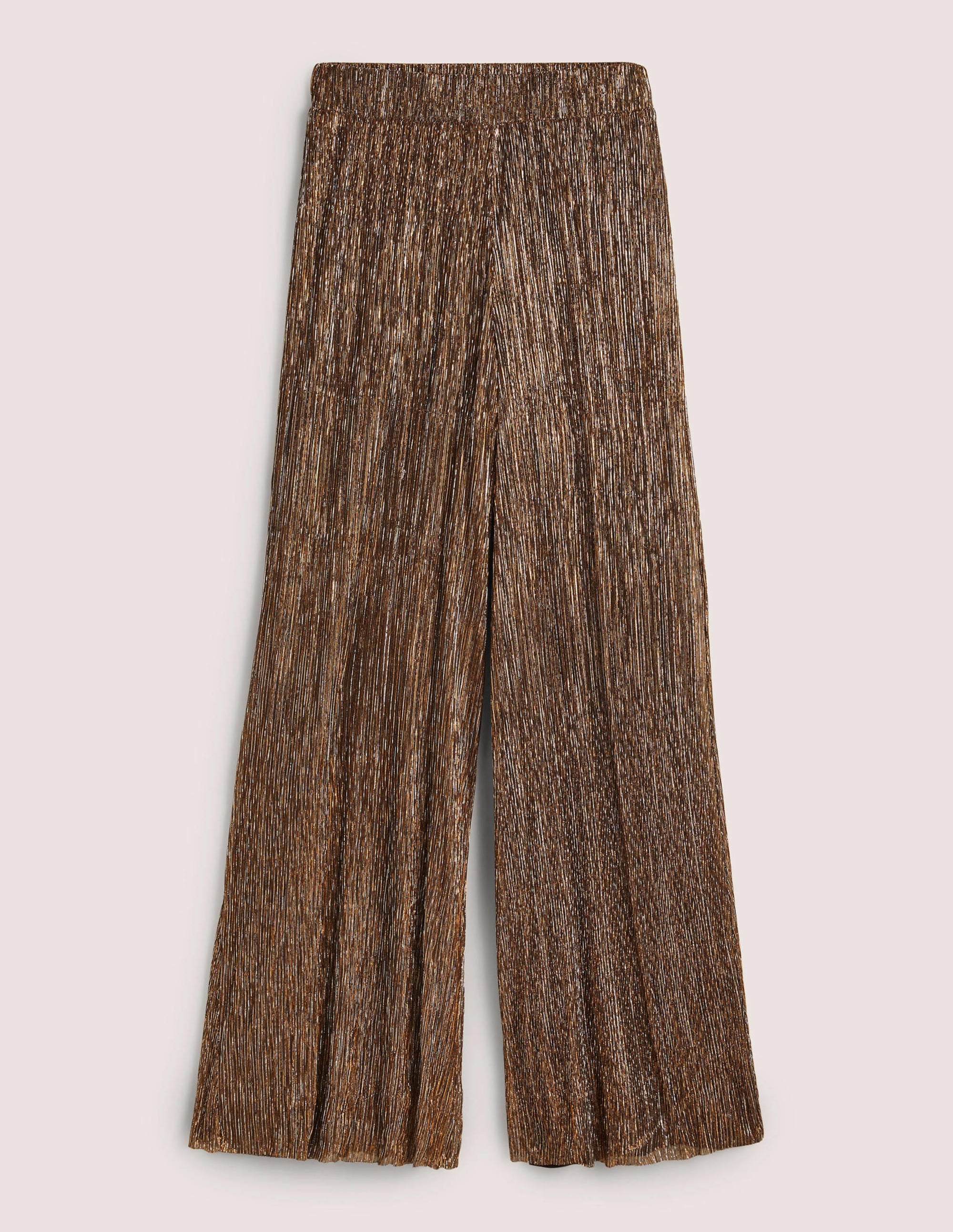 Metallic Palazzo Pants-Gold, Black Lurex - Image 5