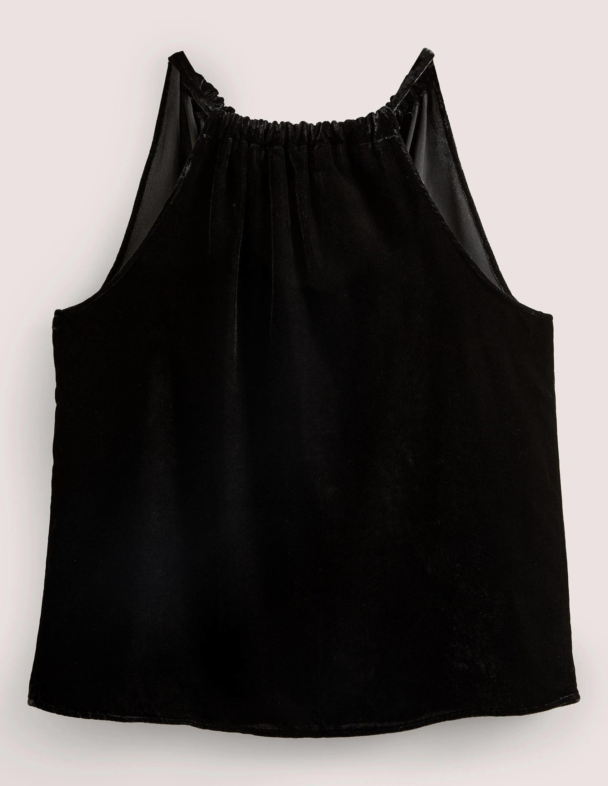 Velvet Halterneck Top-Black-6