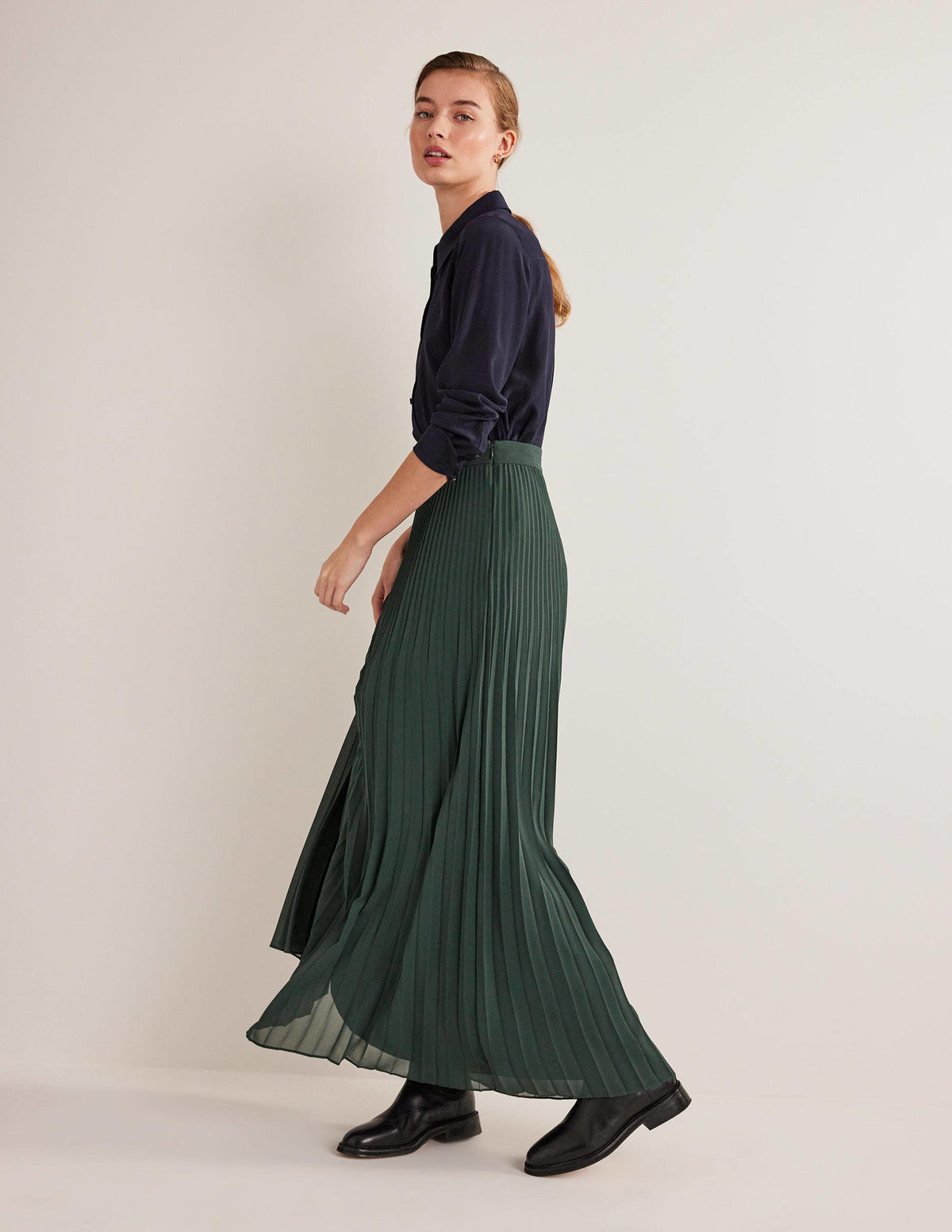 Silk Shirt-Navy-4