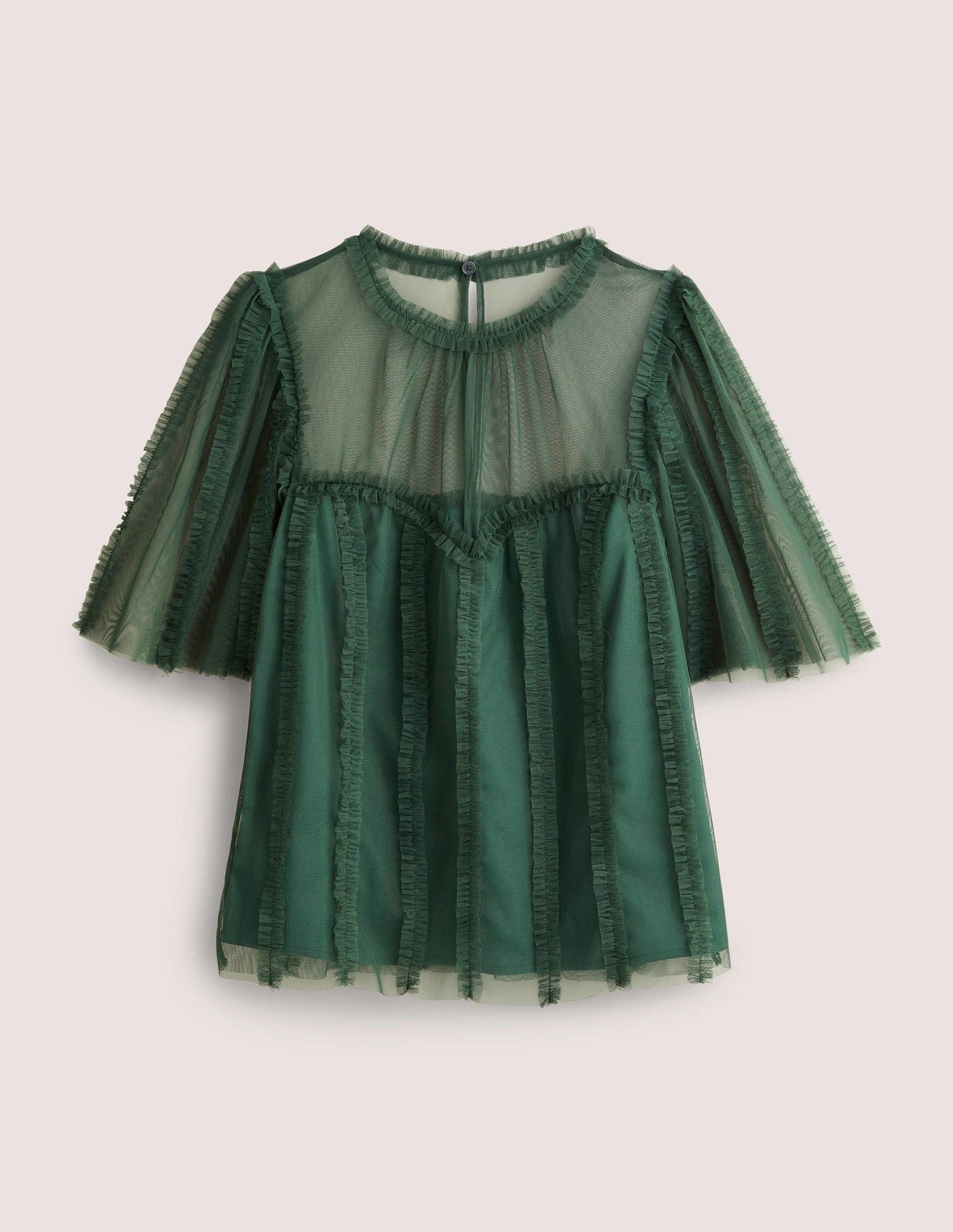 Green Sweetheart Tulle Party Top-Trekking Green