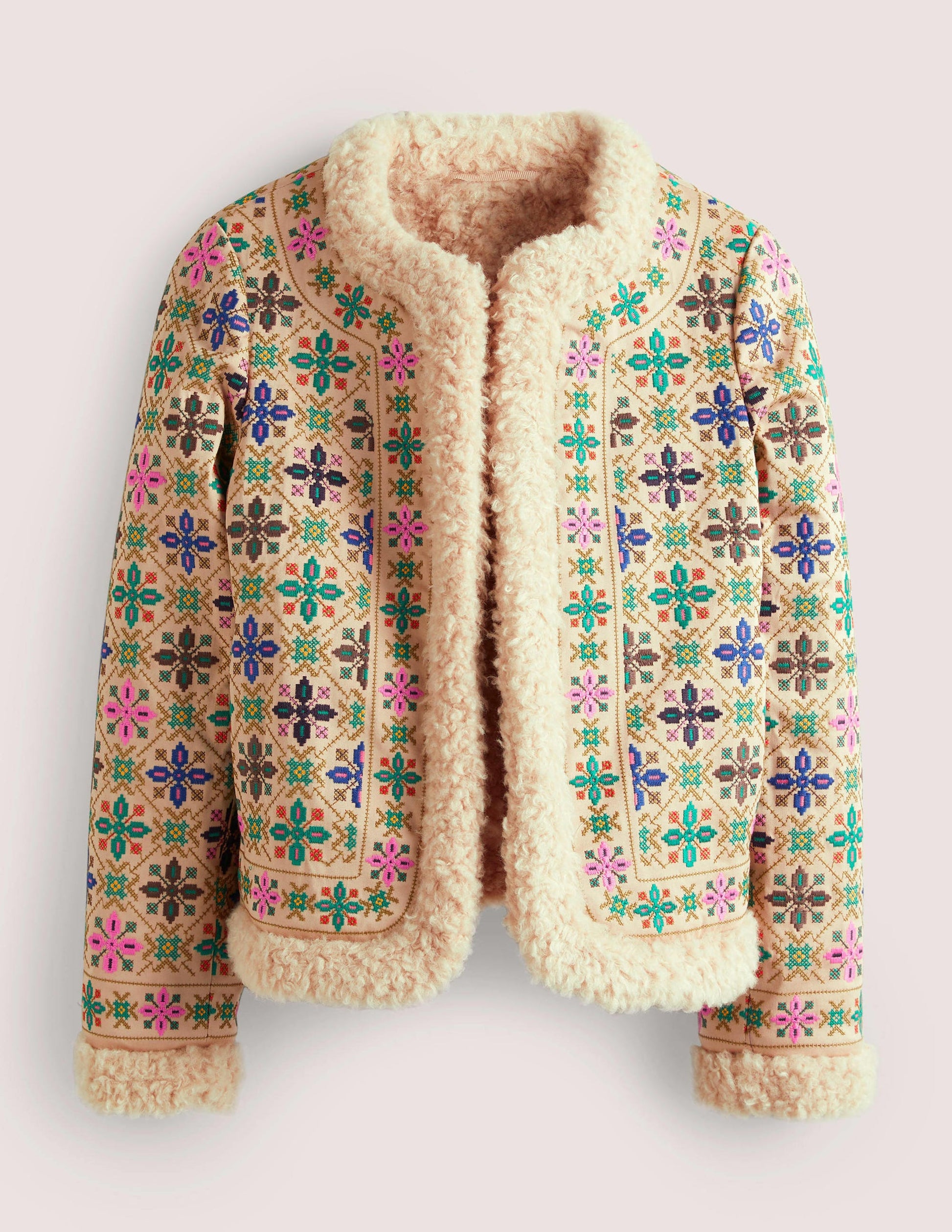 Faux Shearling Jacket-Rope-6