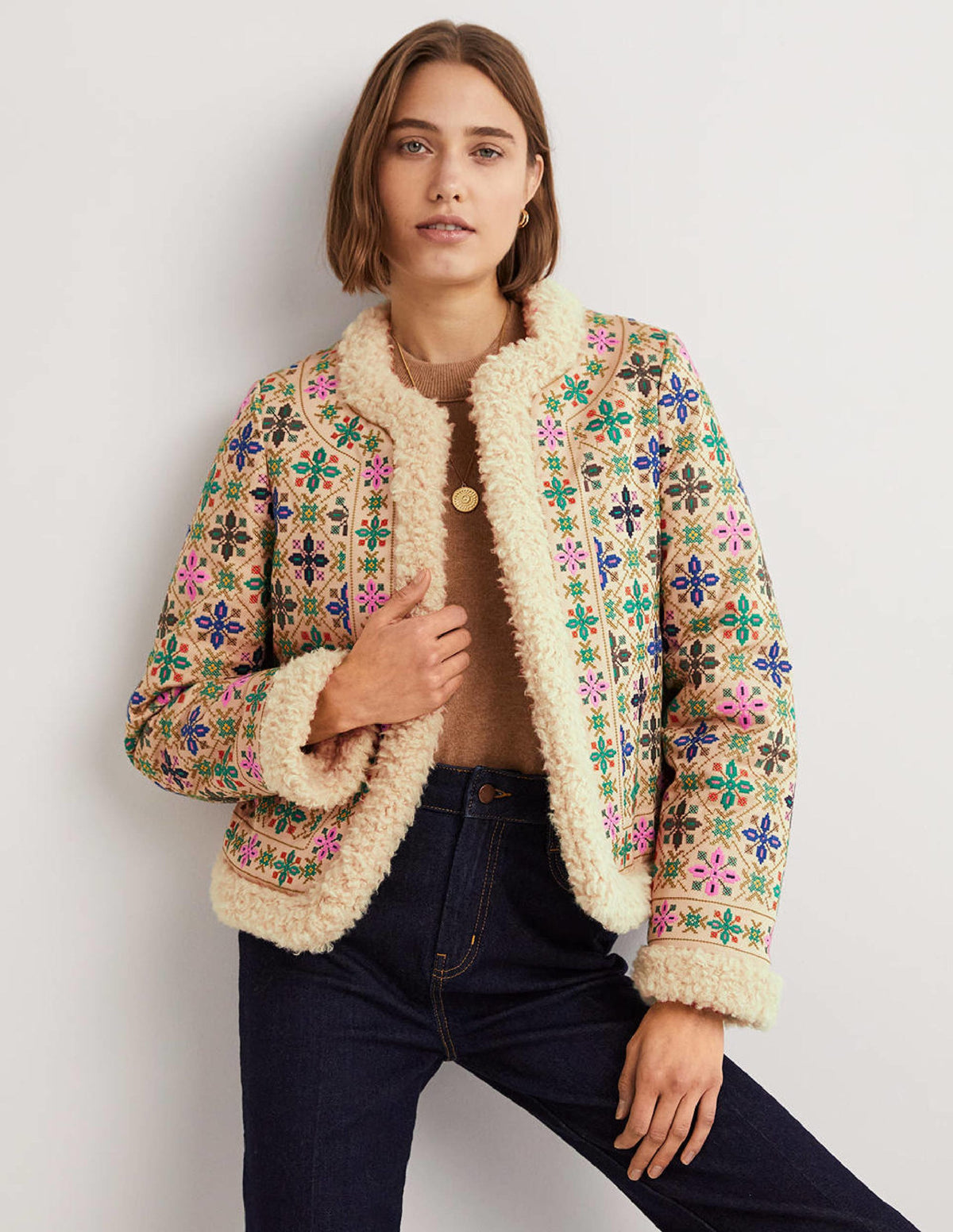 Faux Shearling Jacket-Rope - Image 1