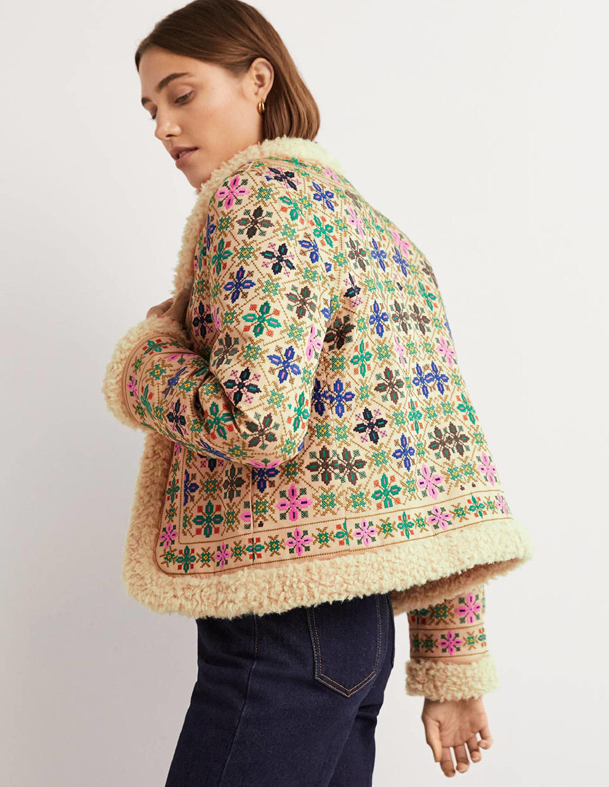 Faux Shearling Jacket-Rope-5
