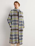 Textured Wool Coat-Check