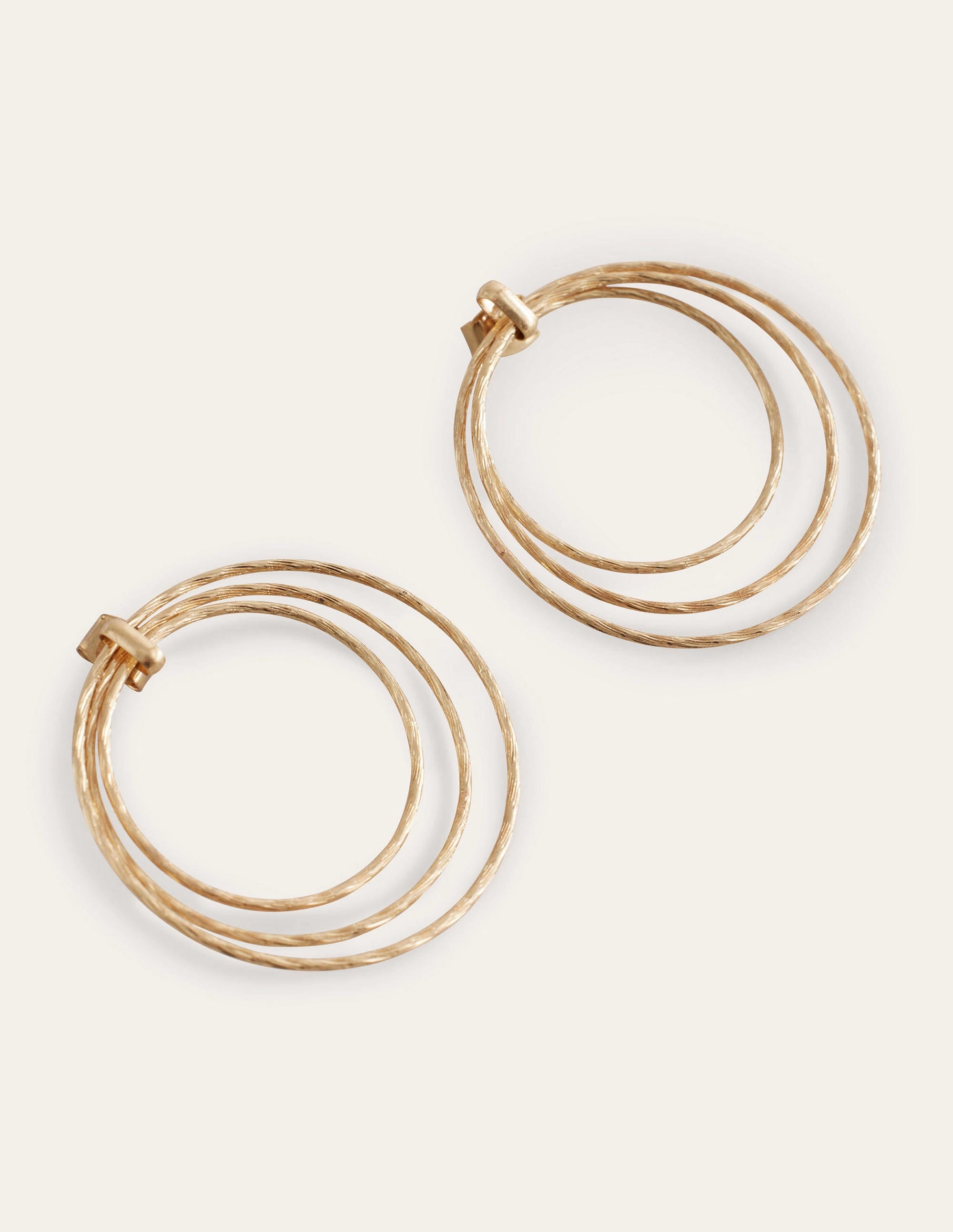Wire Ring Layered Hoops-Gold - Image 2