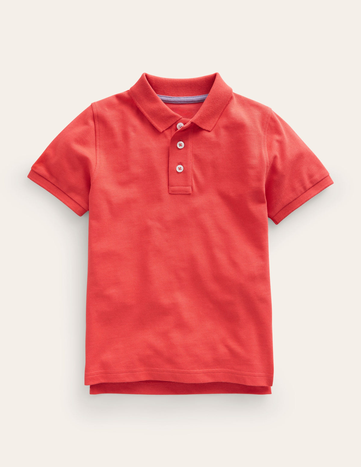 Piqué Polo Shirt-Jam Red-1