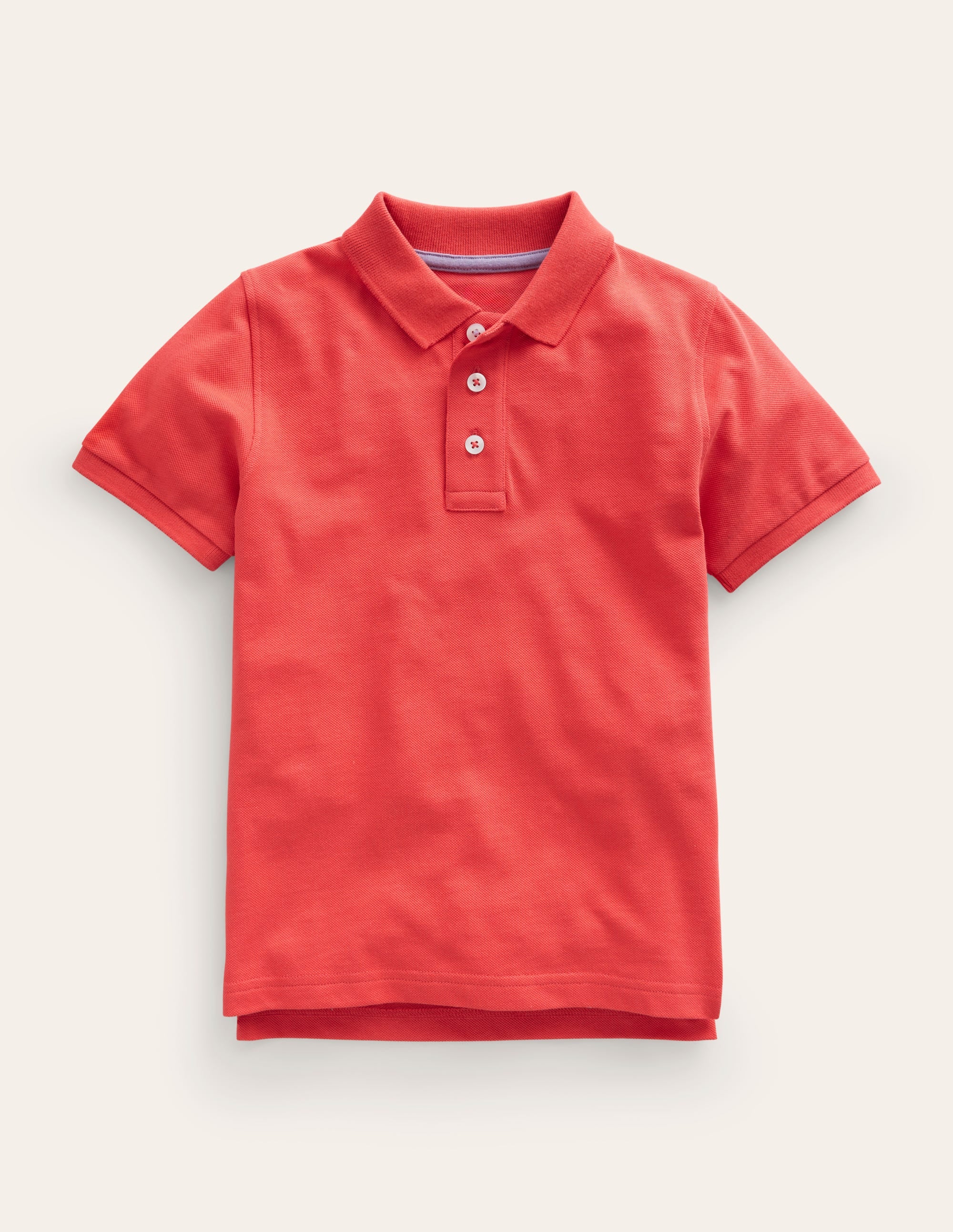Piqué Polo Shirt-Jam Red - Image 1
