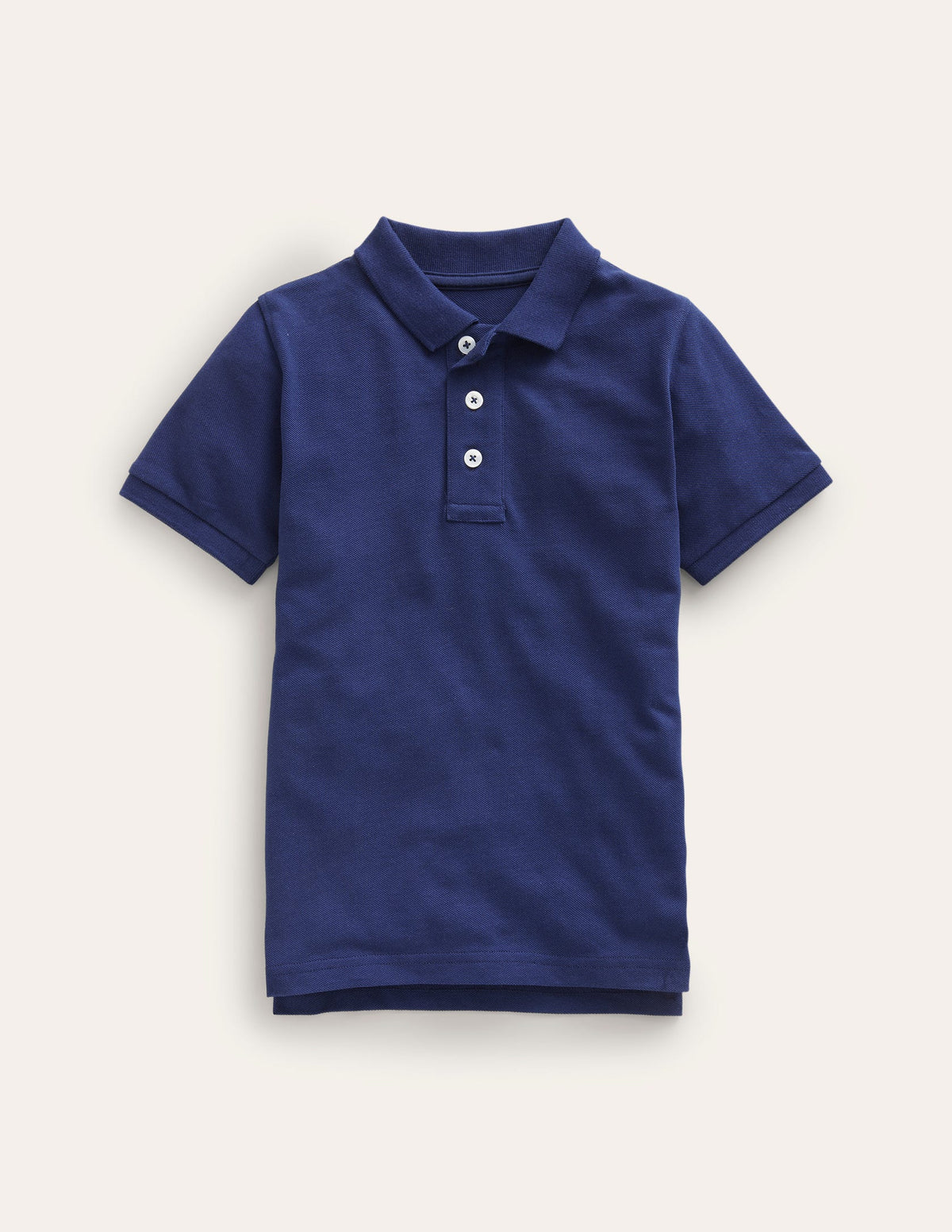 Piqué Polo Shirt-College Navy - Image 1