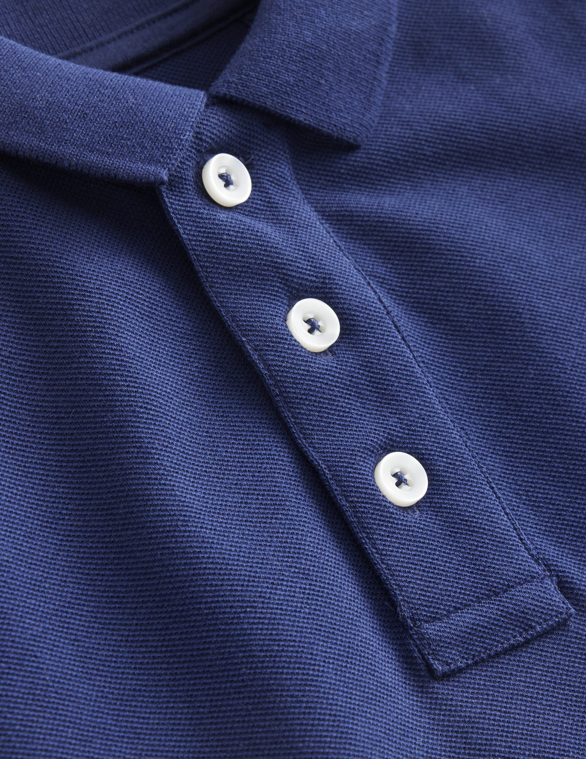 Piqué Polo Shirt-College Navy - Image 3