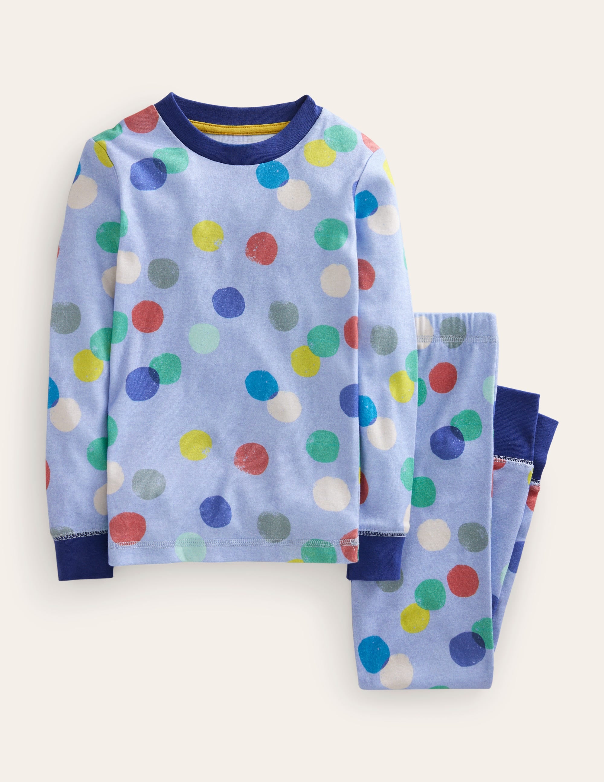 Snug Long John Pajamas-Multi Spot - Image 1