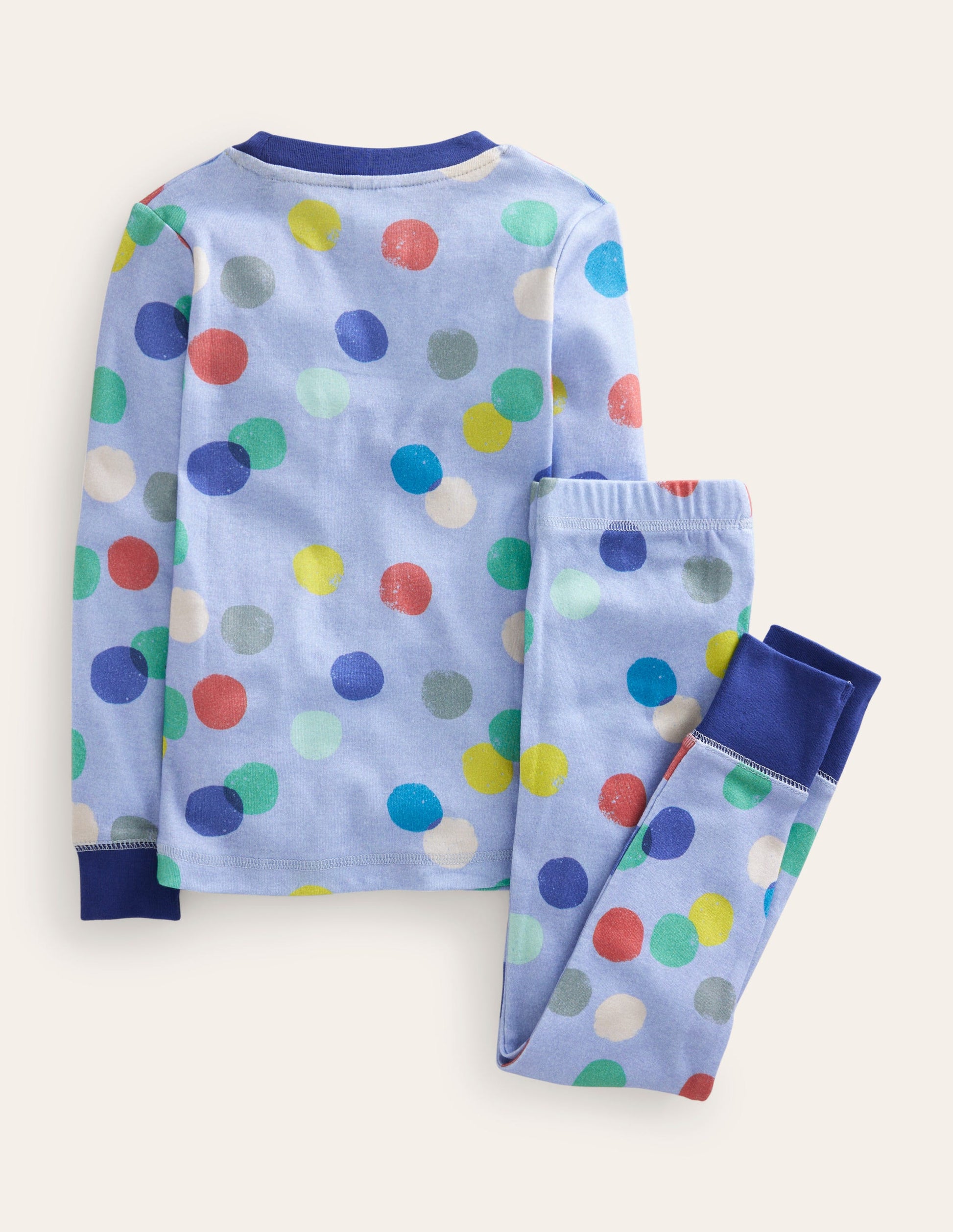 Snug Long John Pajamas-Multi Spot-2