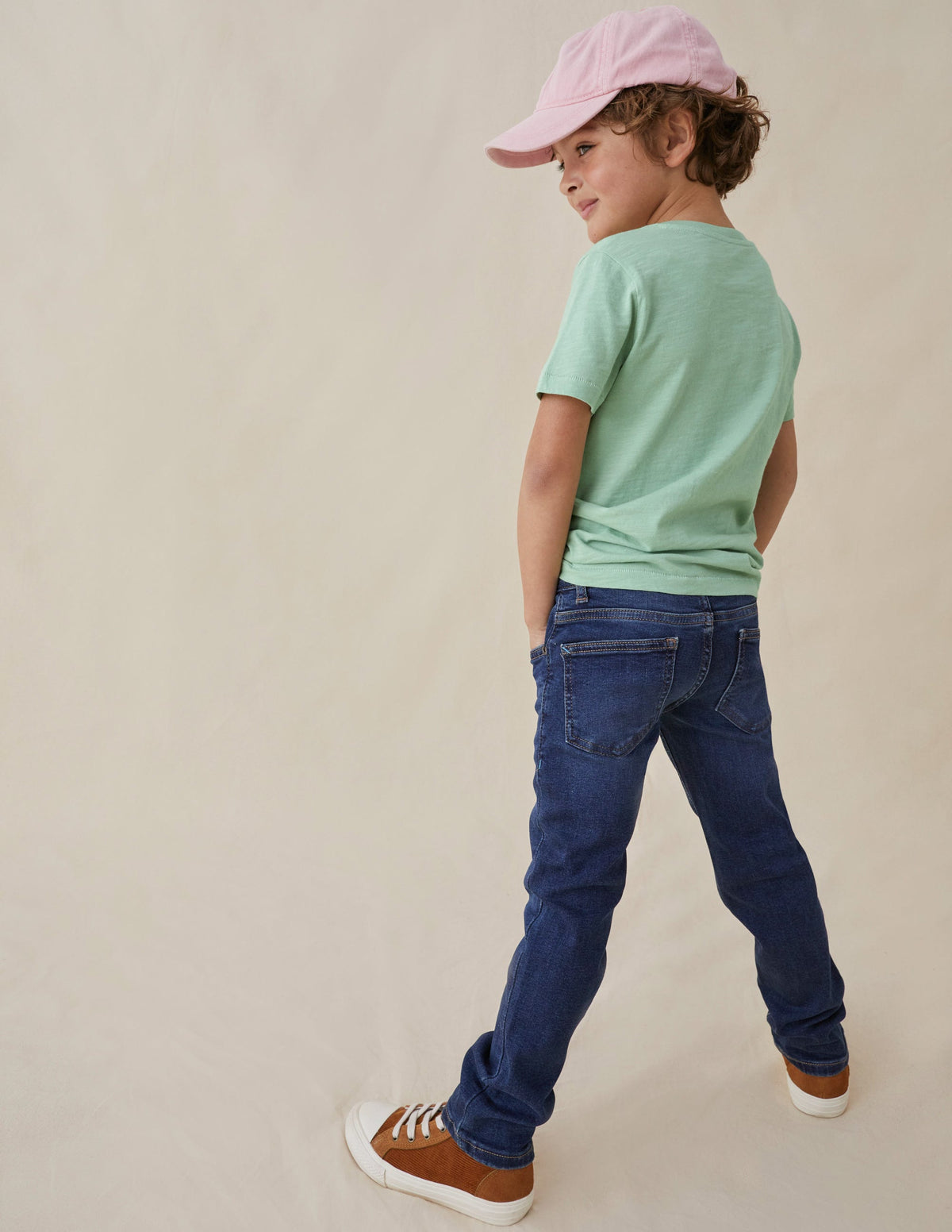 Dark Vintage Denim Slim Leg Jeans-Dark Vintage - Image 5