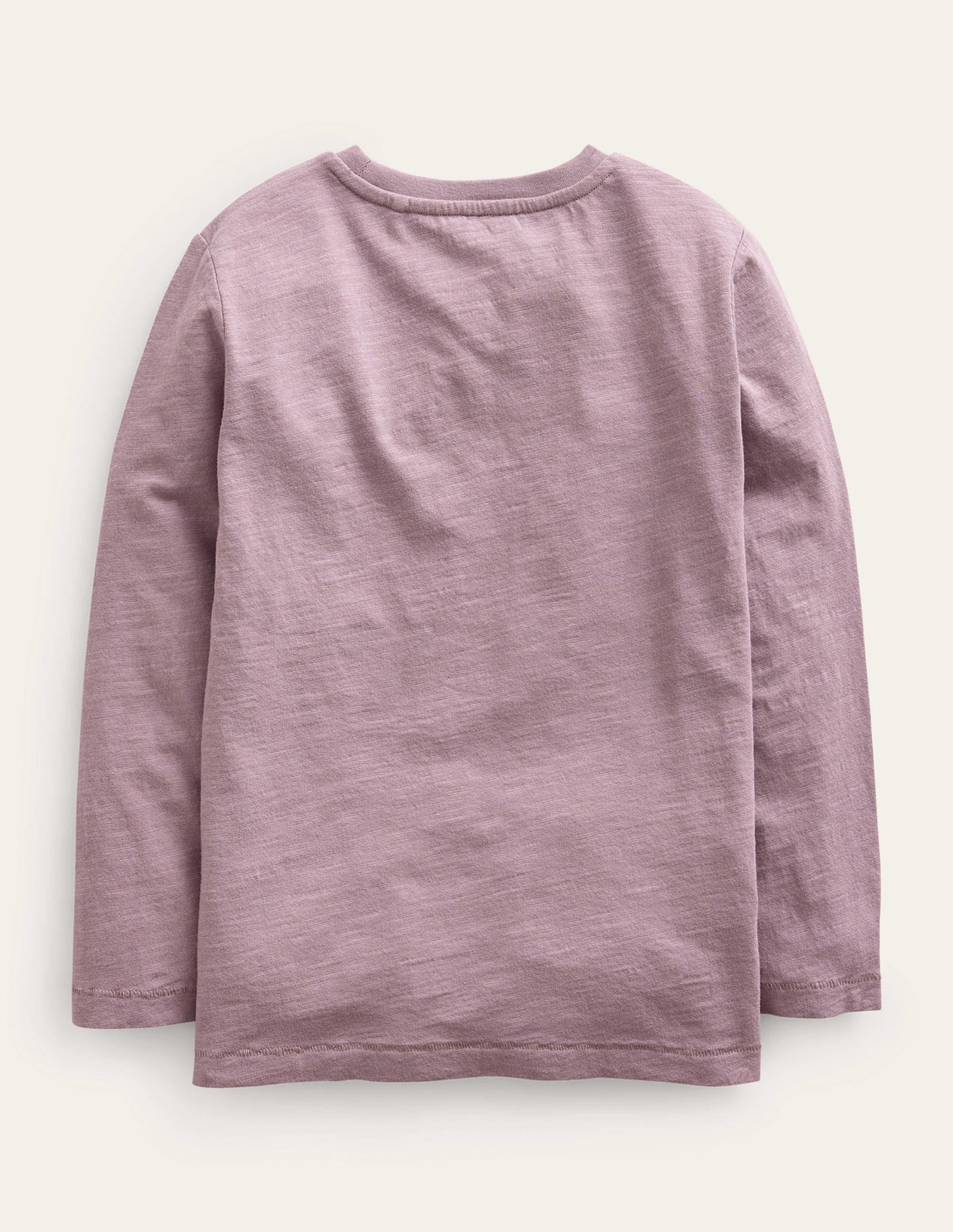Long-sleeved Washed T-shirt-Lilac - Image 2