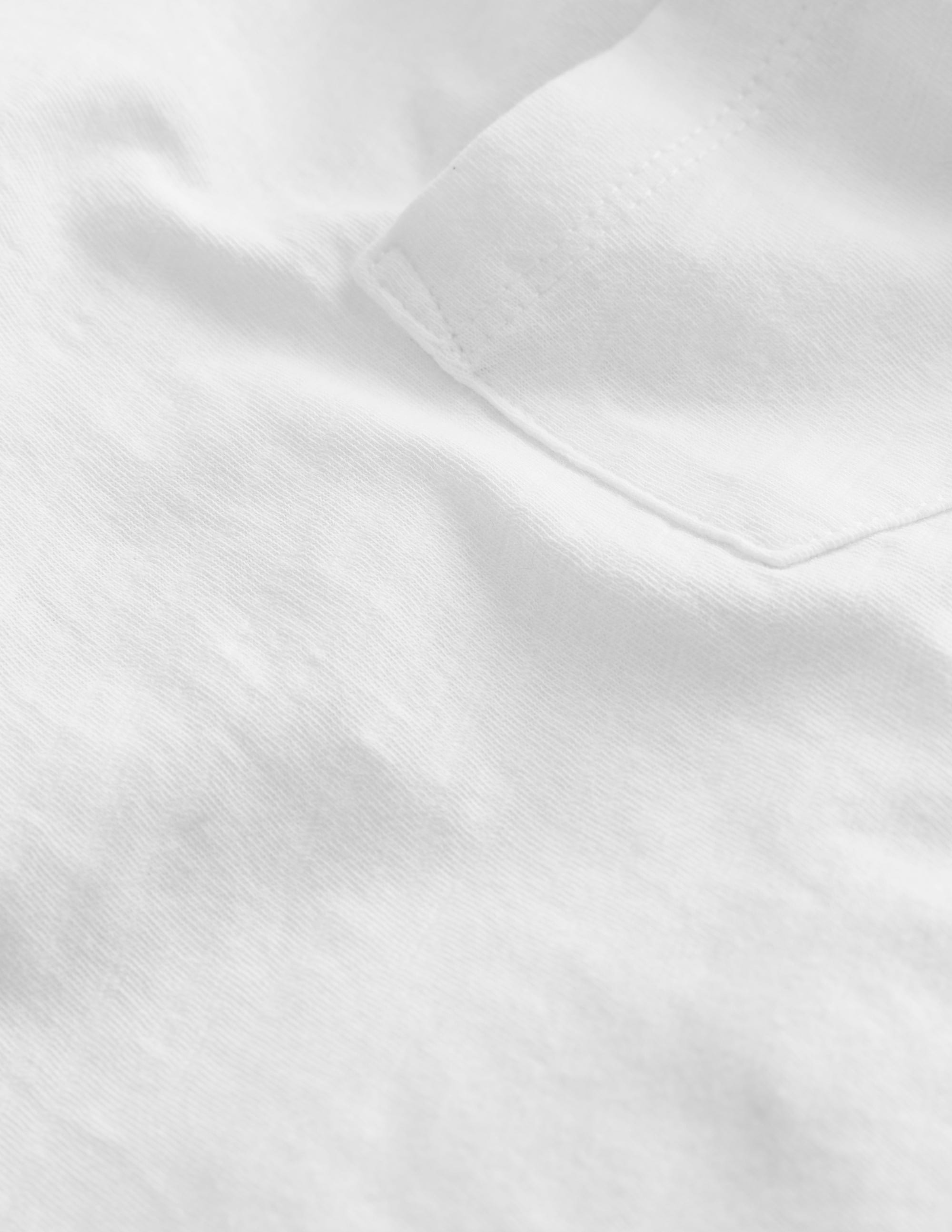 Long-sleeved Washed T-shirt-White - Image 3