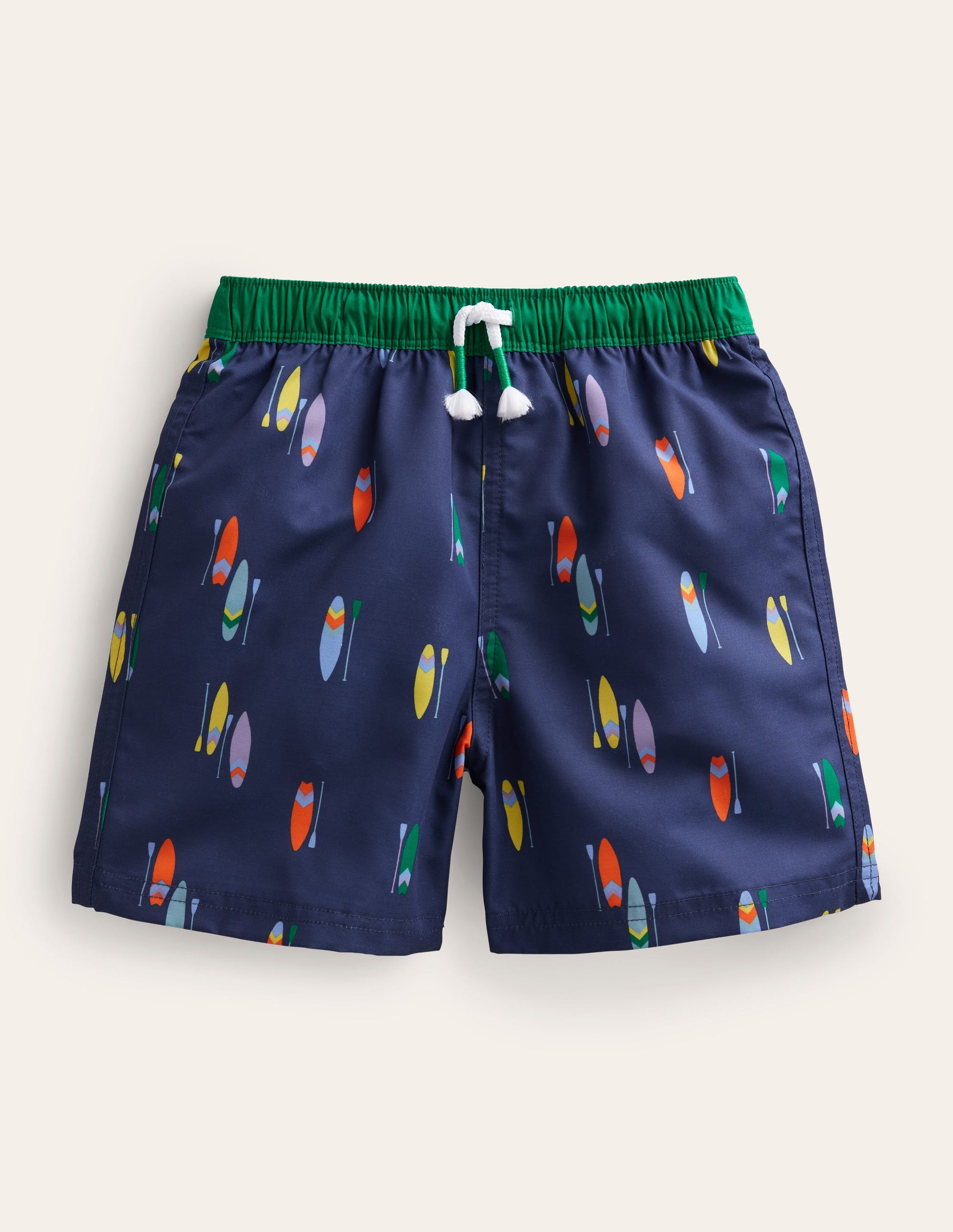 Swim Shorts-College Navy Paddle Board-1