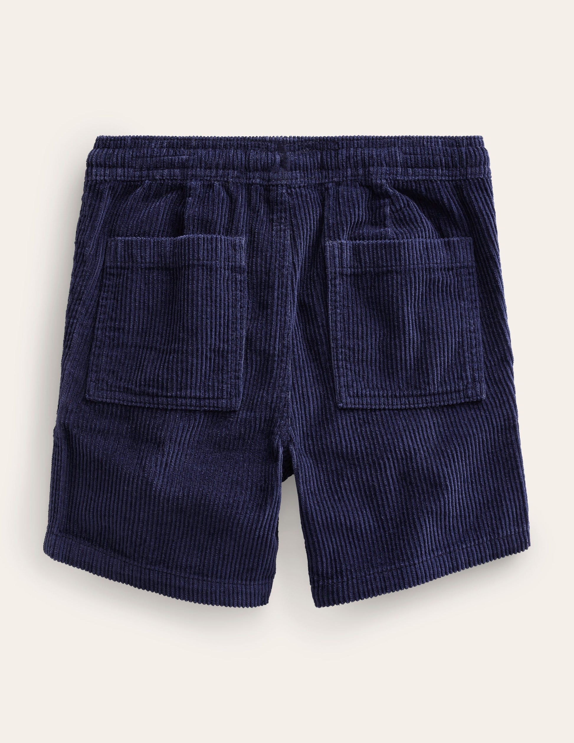 Retro Cord Shorts-College Navy-2