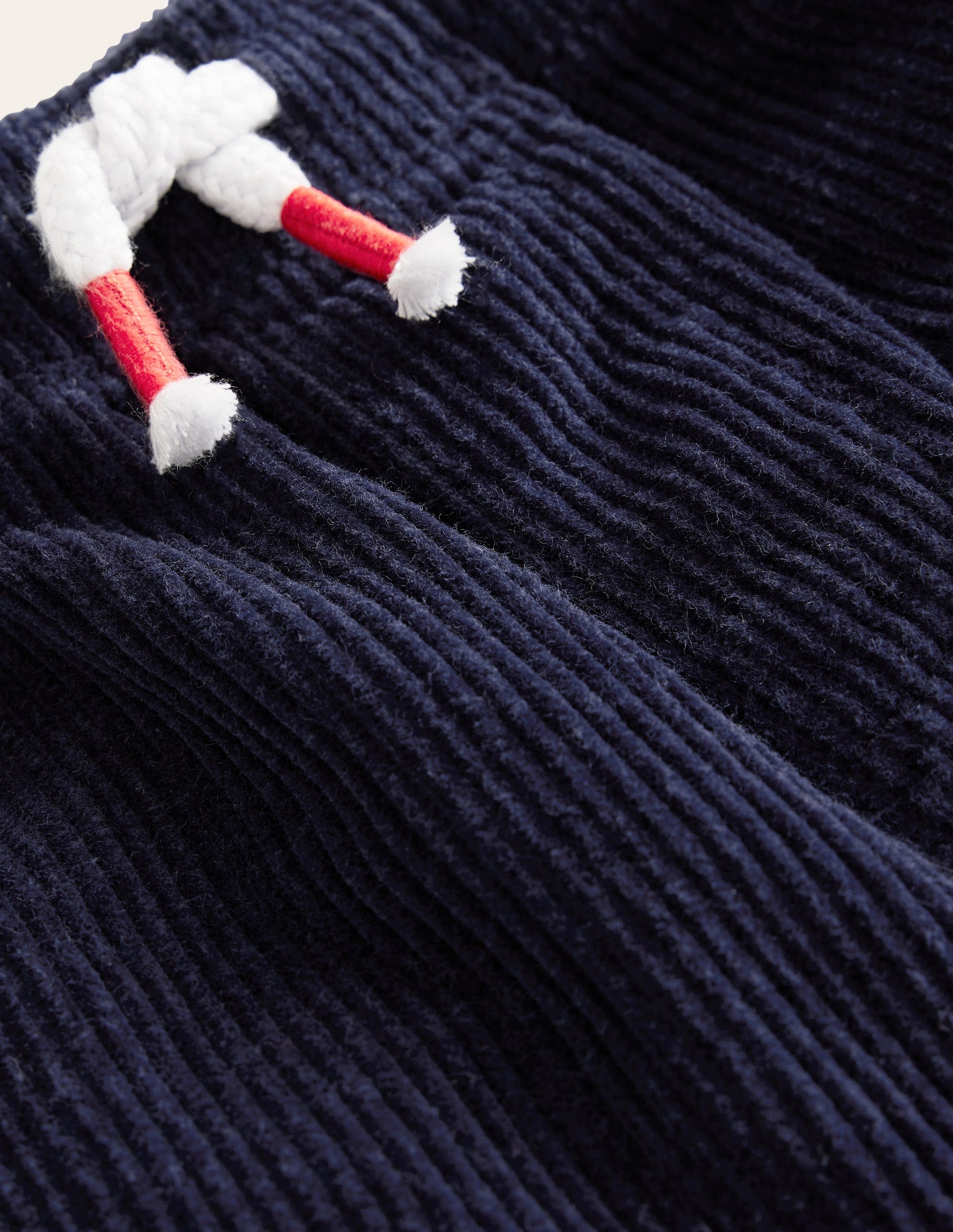 Retro Cord Shorts-College Navy-3