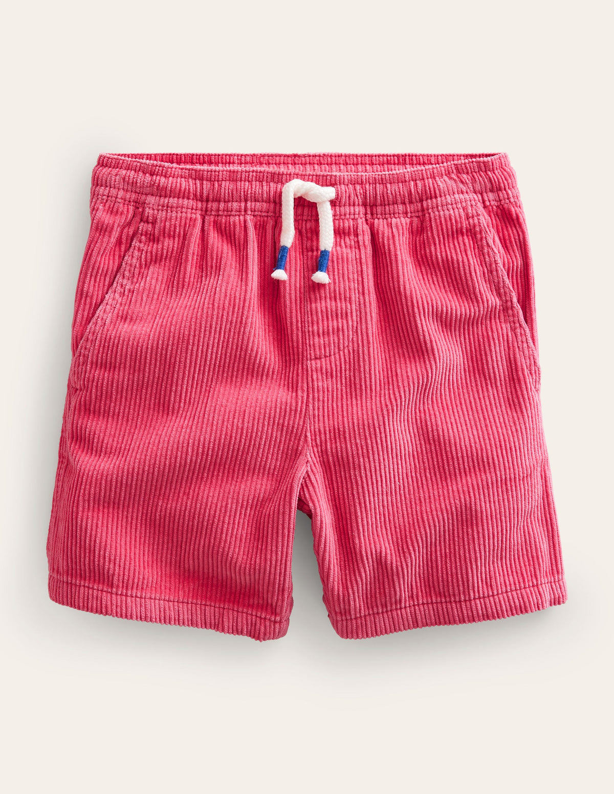 Retro Cord Shorts-Rose Red - Image 1
