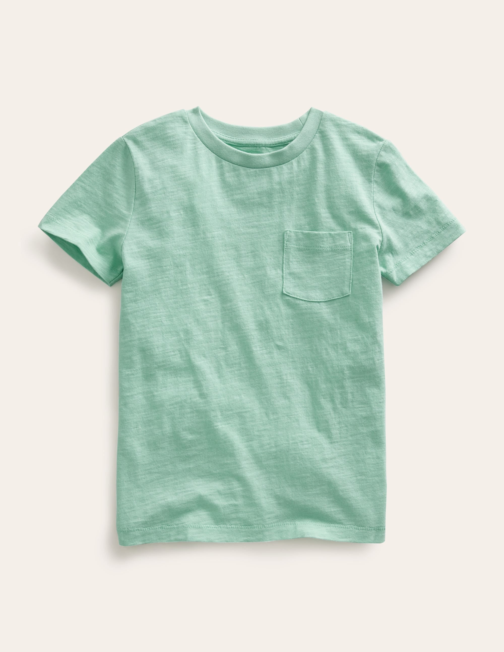 Washed Slub T-shirt-Opal Green - Image 1