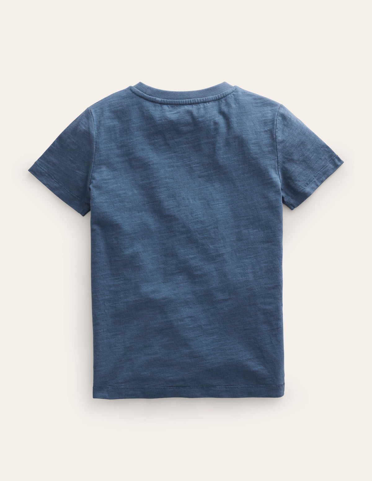 Washed Slub T-shirt-Robot Blue-2