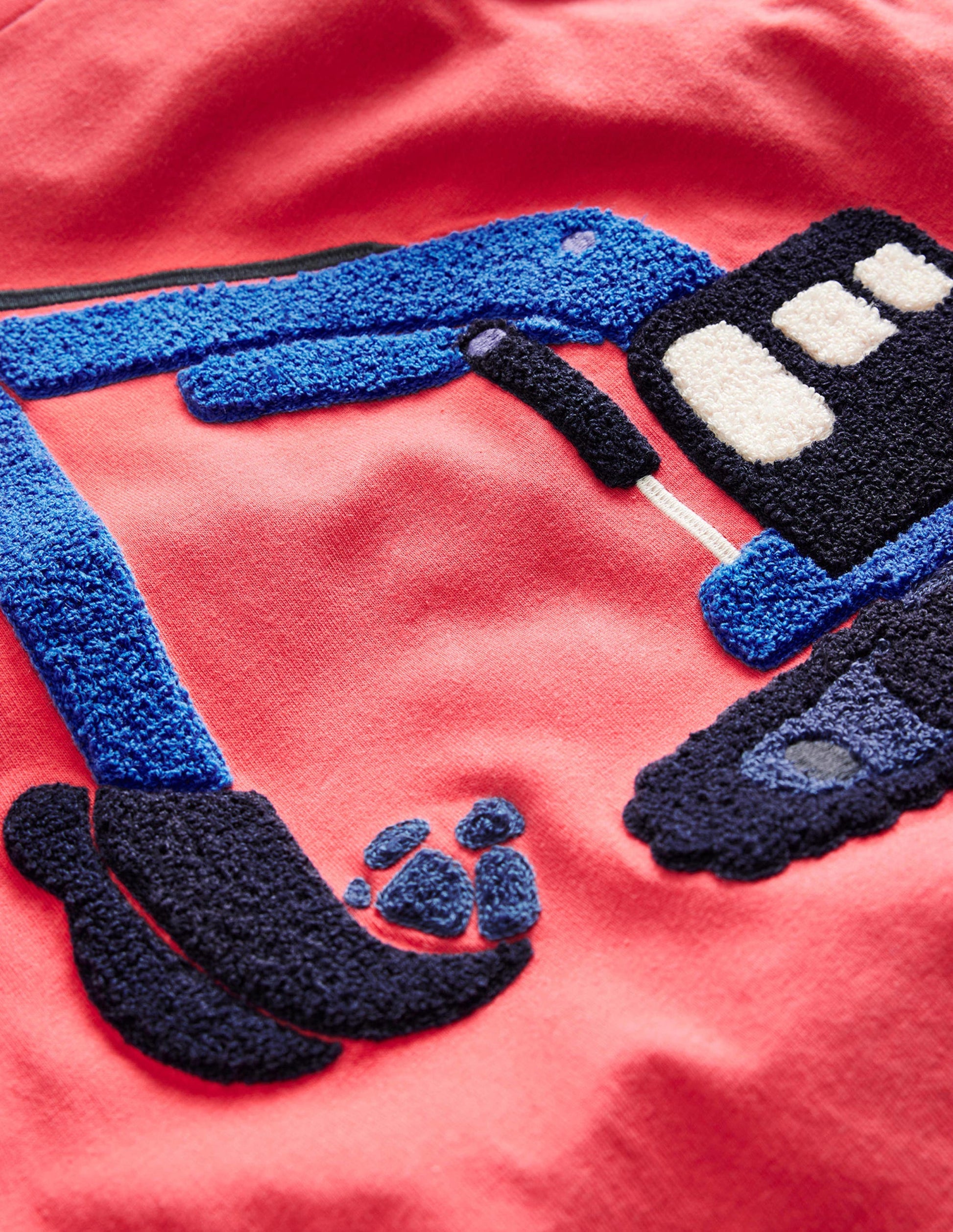 Bouclé Mock Sleeve T-shirt-Jam Digger-3