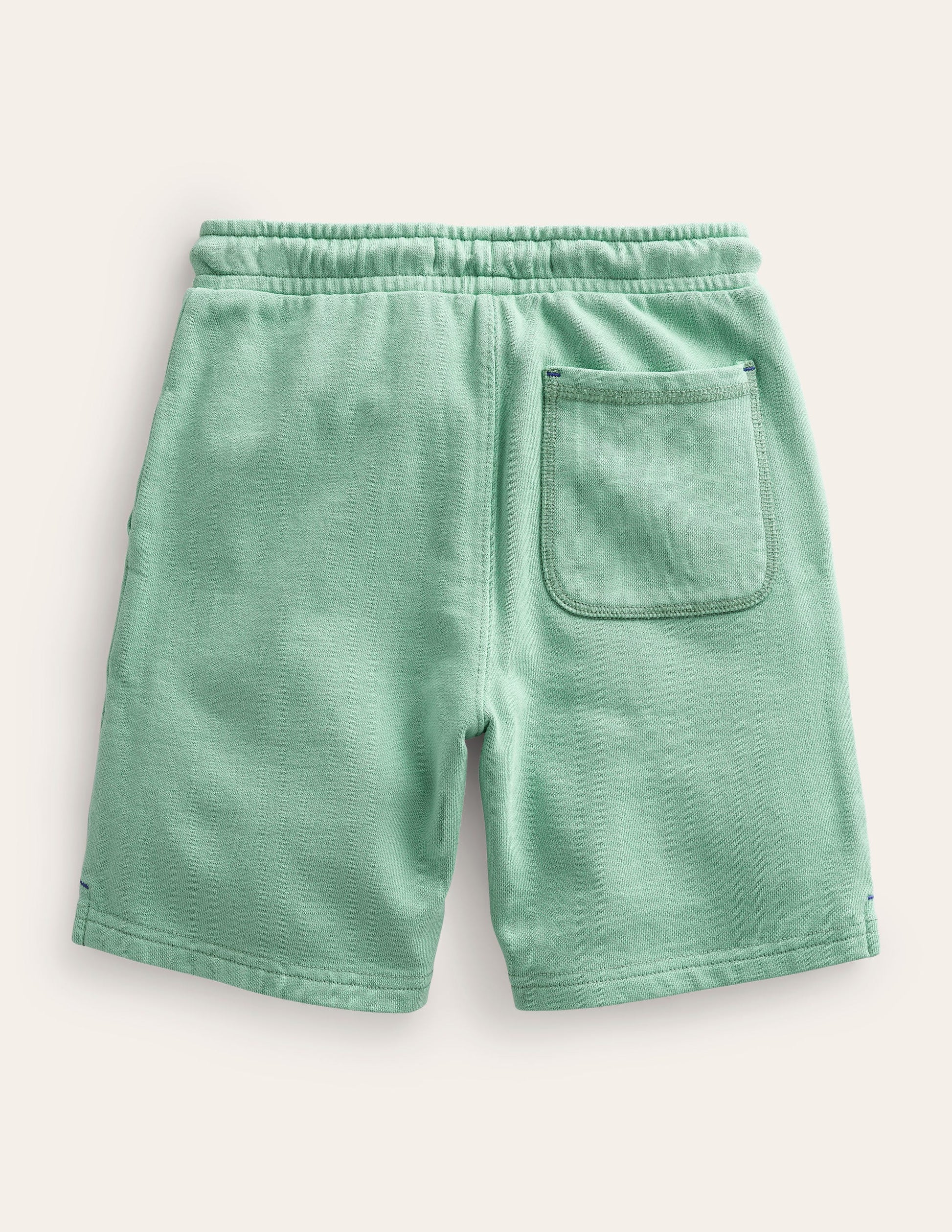 Garment-Dyed Cotton Shorts-Opal Green-2