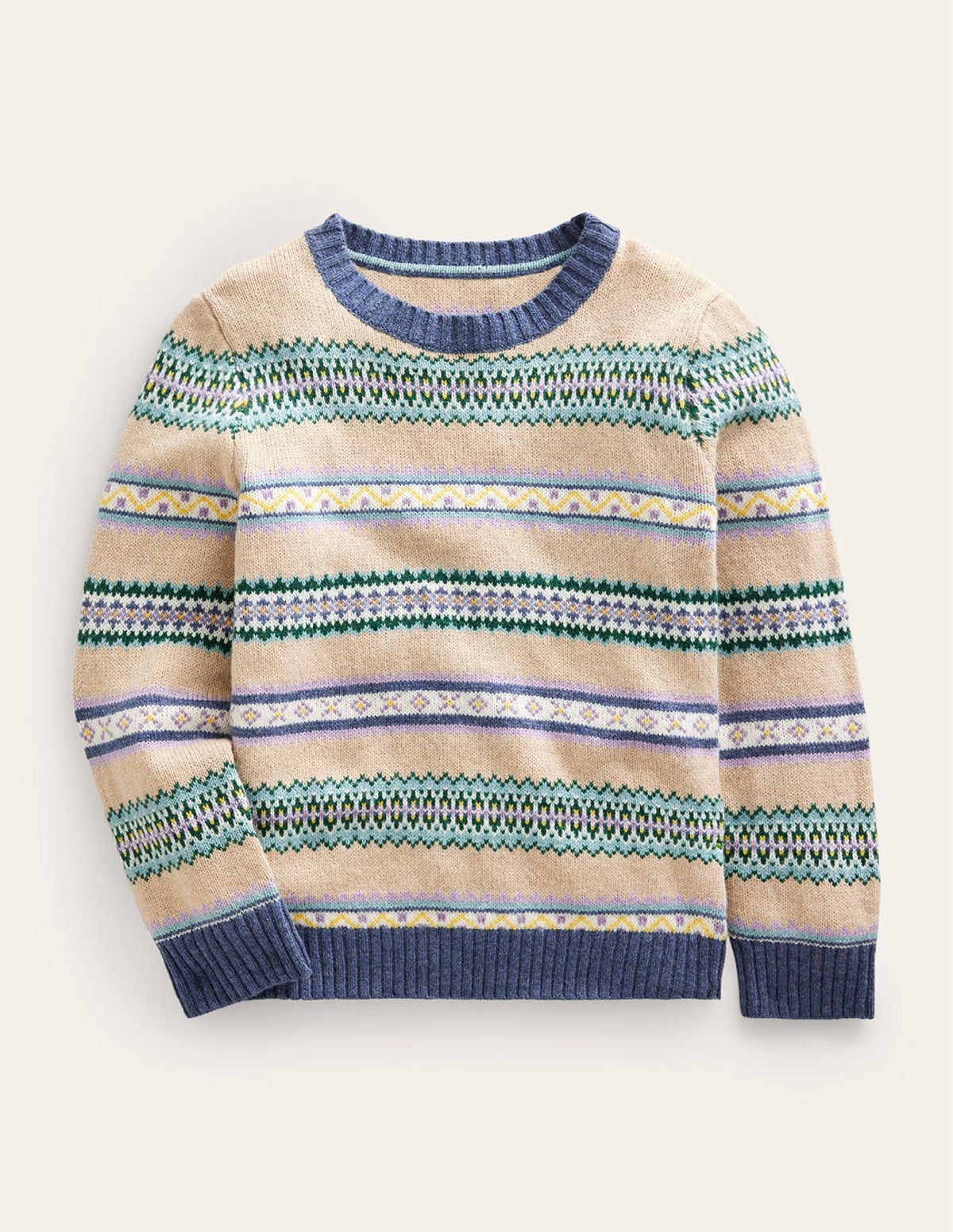 Fair Isle Stripe Crew Sweater-Soft Multi Stripe-1