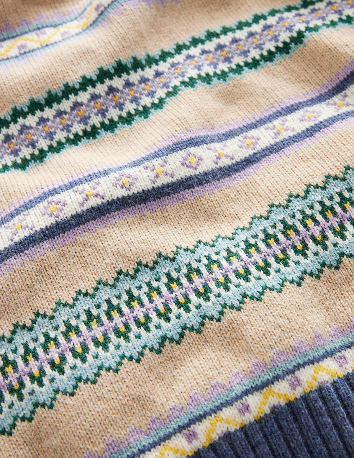 Fair Isle Stripe Crew Sweater-Soft Multi Stripe - Image 3