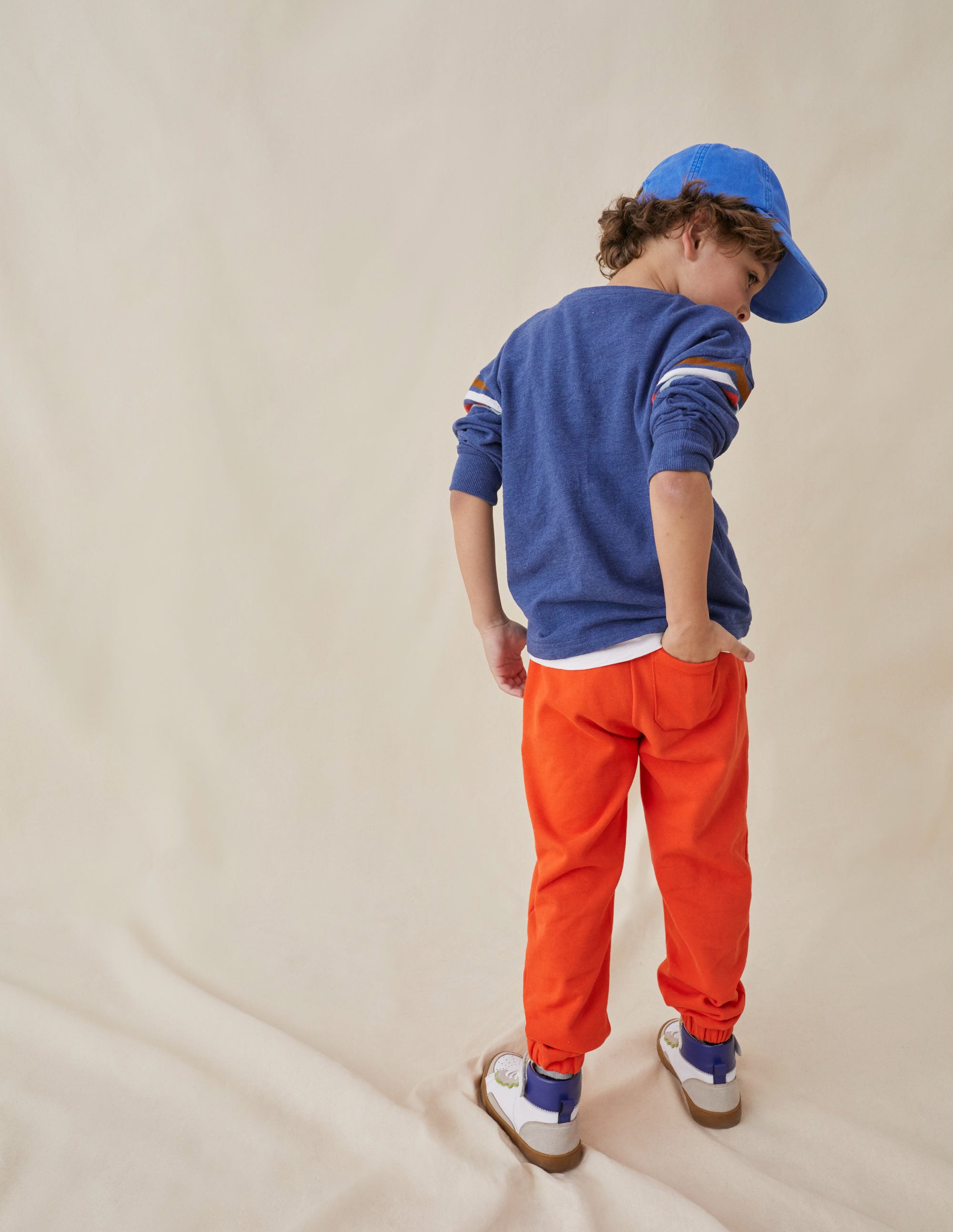 Cosy Relaxed Joggers-Dahlia Red - Image 5